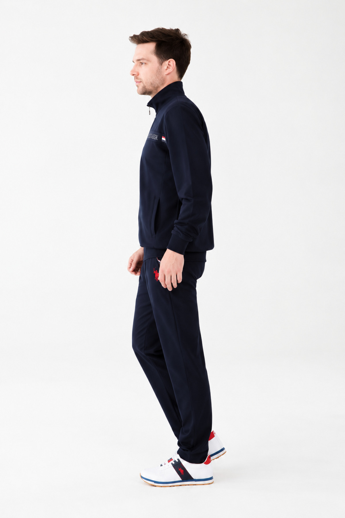 ست گرمکن زیپ‌دار مردانه پولو مدل US Polo Assn سرمه‌ای - 18481 — سرمه US18481 — تصویر 3 از 4