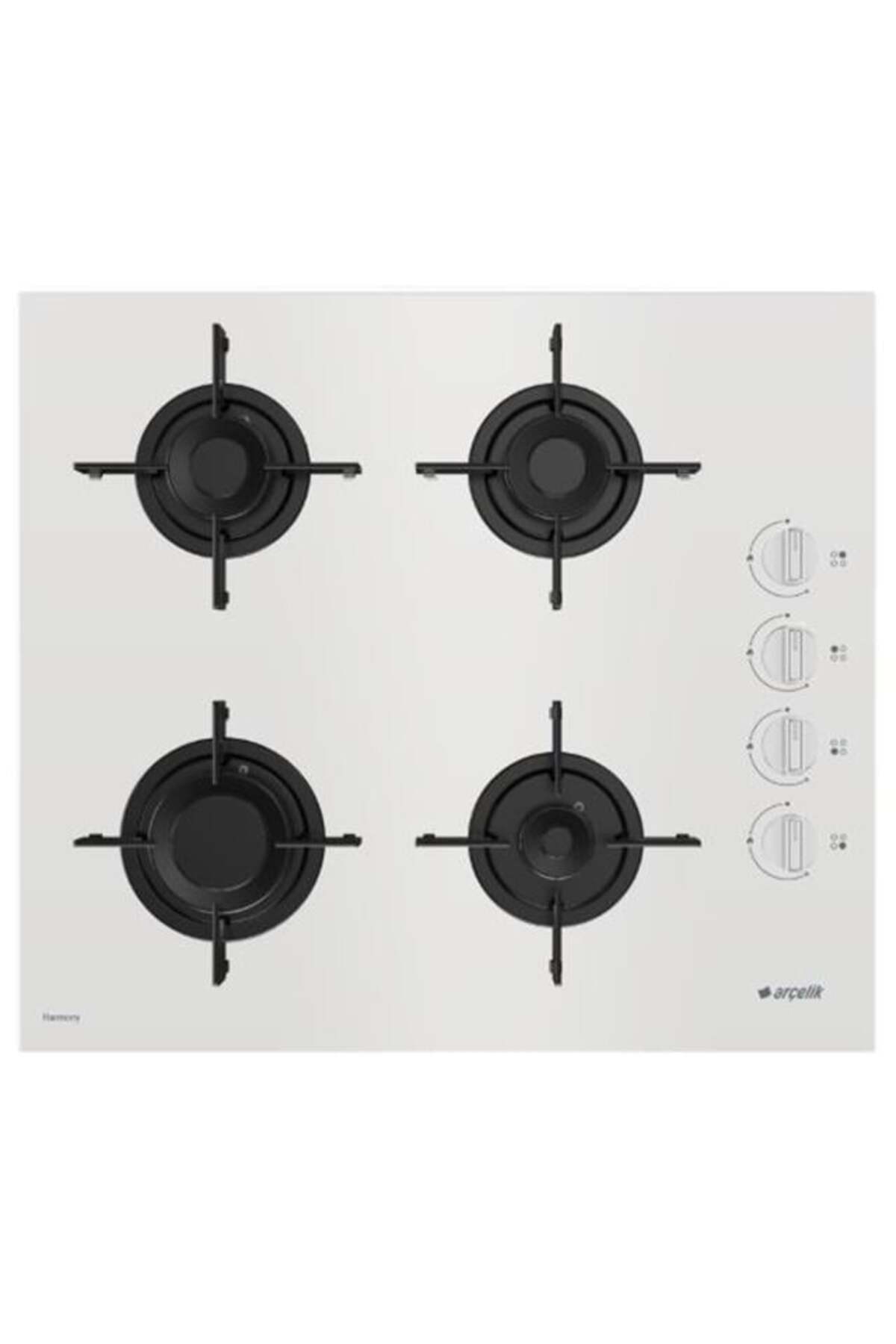 Arçelik OCD T 601-1 EHBD Gazlı Cam Tablalı Ocak Beyaz