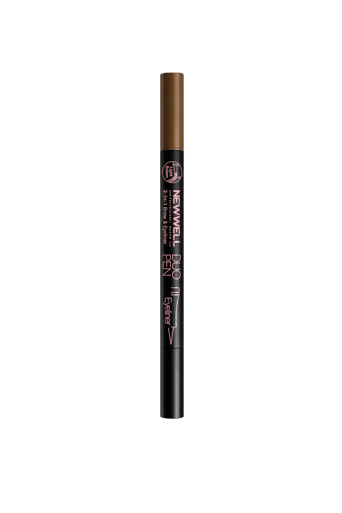 Duo Pen 2-in-1 Brow & Eyeliner Light Brown 03 2 ml — قهوه‌ای 8680923361413 — تصویر 5 از 5
