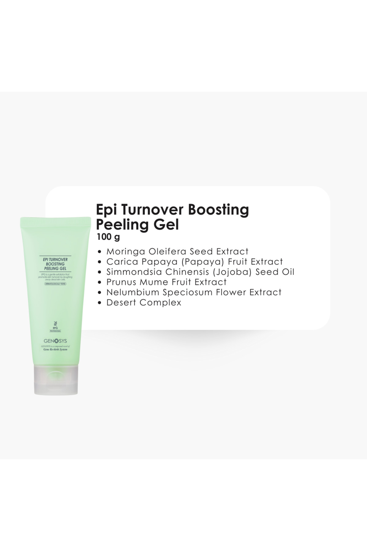 genosys EPİ TURNOVER BOOSTİNG PEELING JEL — GEN-EPİ-TUR