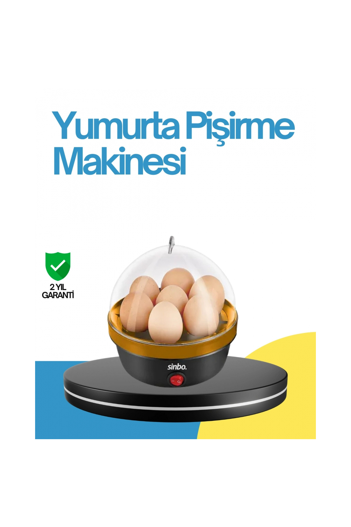 Atlasnua® 7 Yumurta Kapasiteli Yumurta Pişirme Makinesi Rafadan Orta Ve Katı