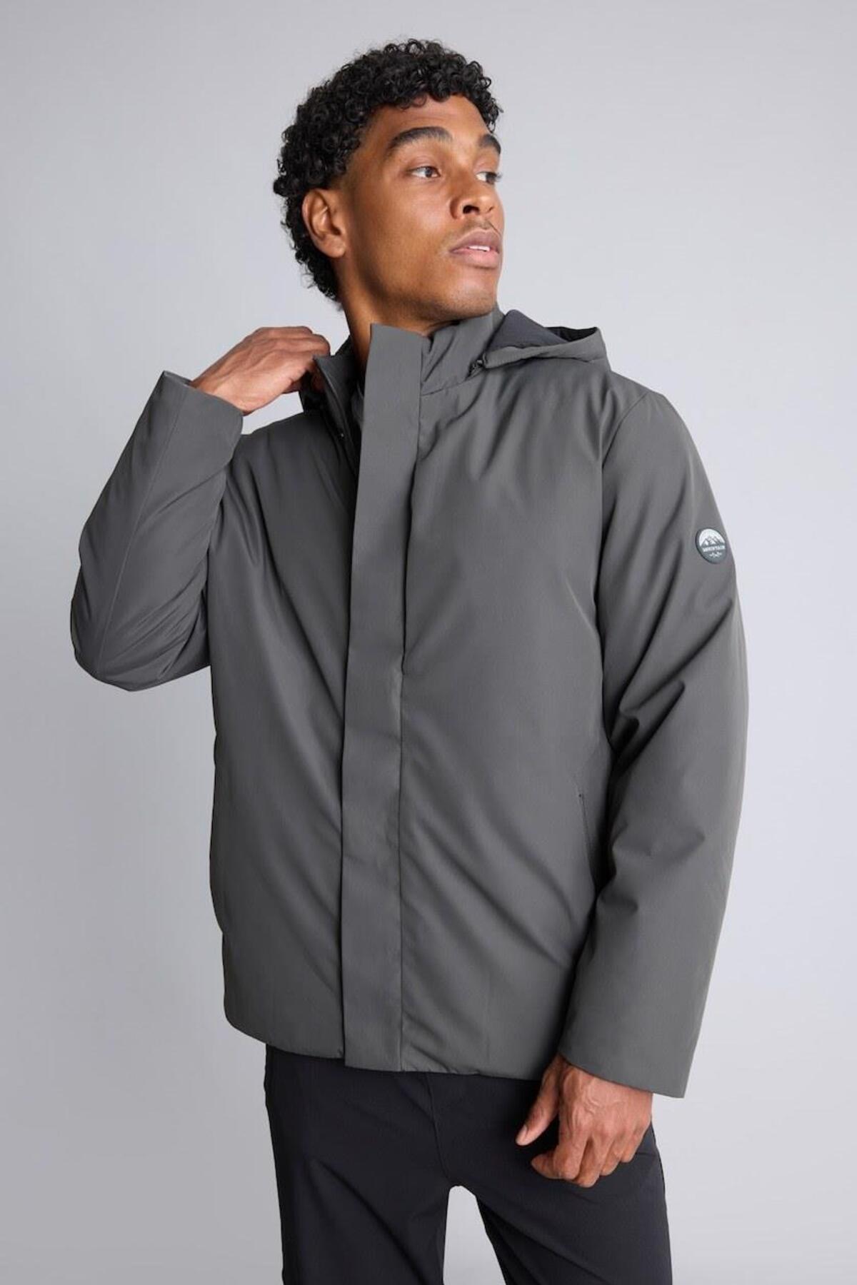 Slim Fit Kapusonlu Mont (26 WN) — طلایی H1897AX — تصویر 3 از 5