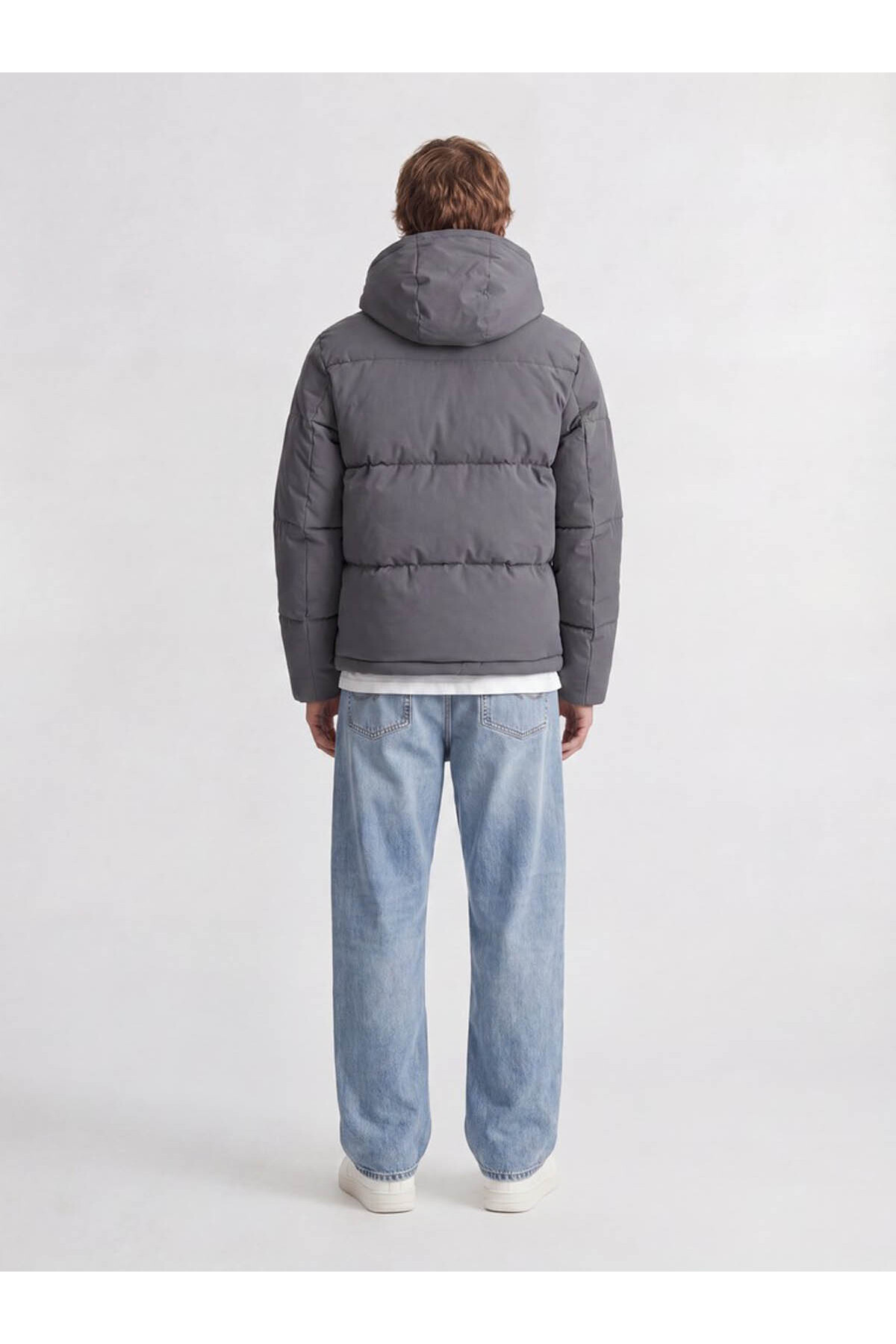 مانتو مردانه خاکستری Jjgalaxy Puffer 12303930 — خاکستری 12303930-ASPHALT — تصویر 6 از 6