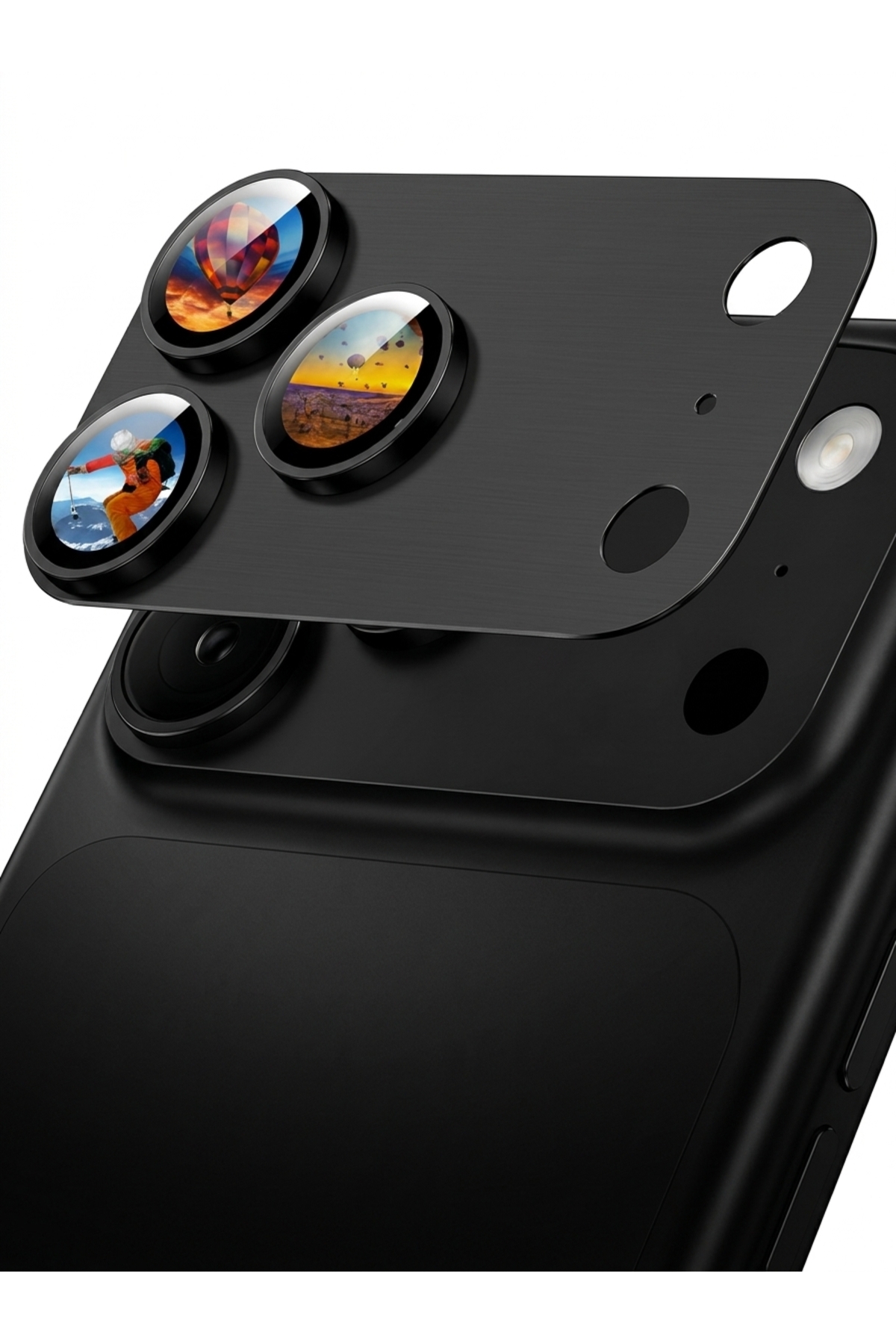 iPhone 18 Pro Max Uyumlu Kamera Koruyucu Lens Metal Temperli Cam Kamera Çevresi Tam Koruma Görüntü Kalitesini Bozmaz