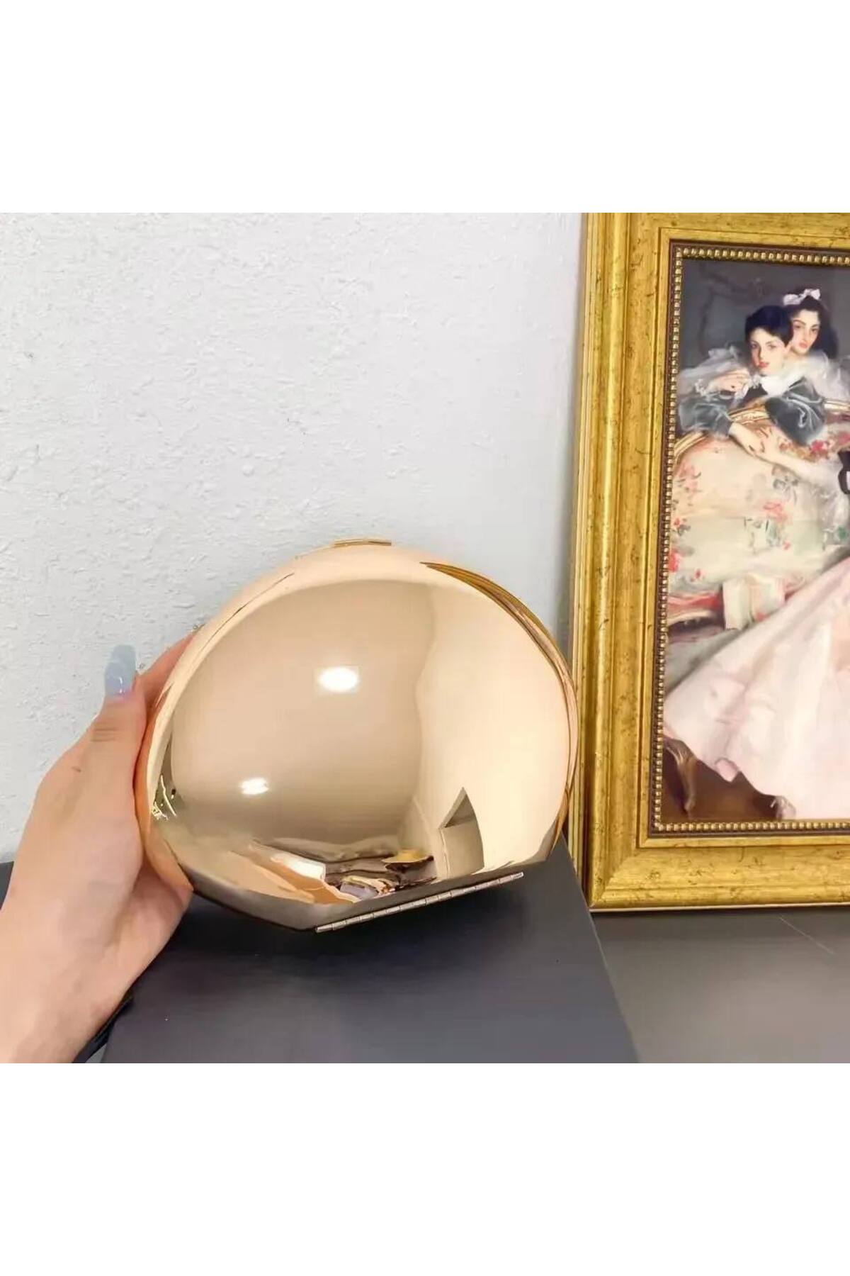 ذهبي SHOEL Model Kadın Abiye Çantası görünüm 5