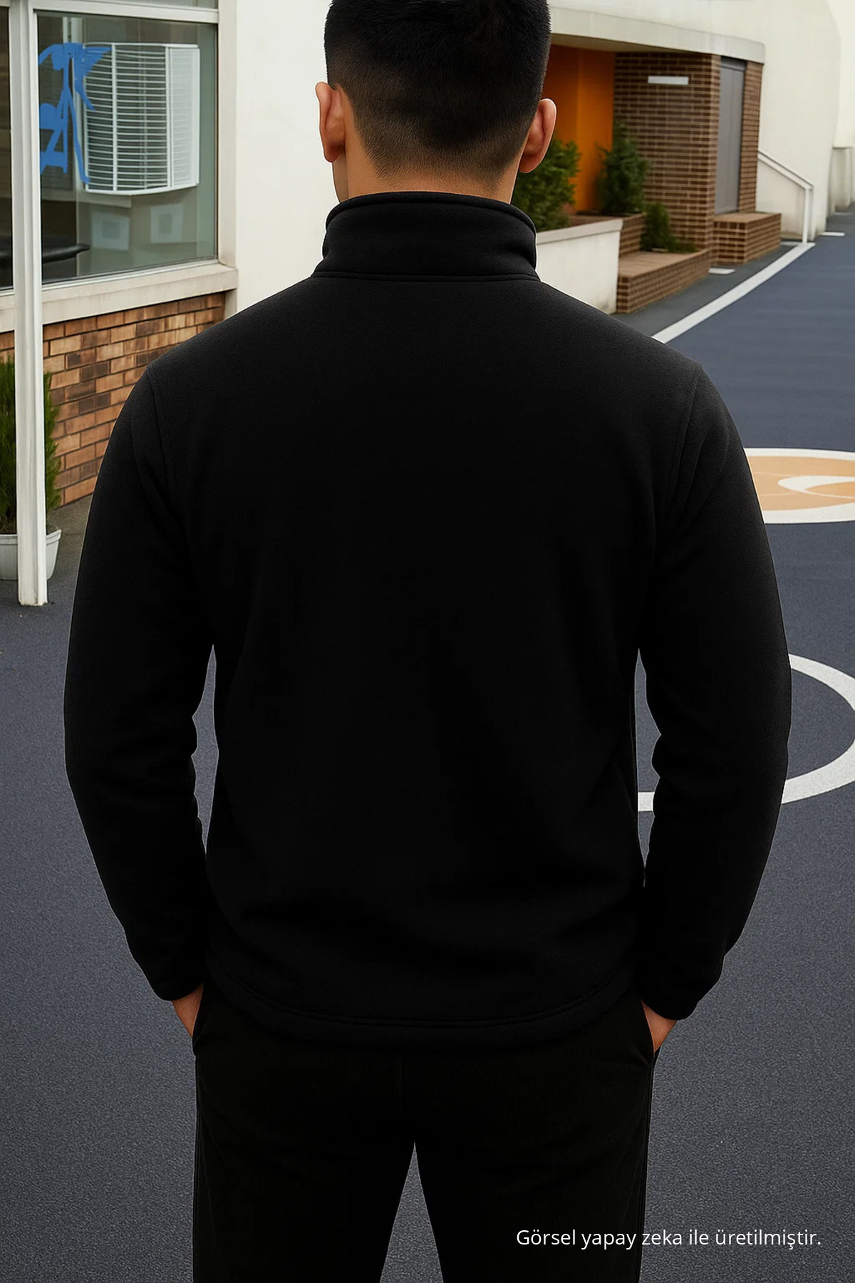 کت و شلوار راحتی مردانه ضخیم مشکی — بسته-۱۲۰۹-۴ — تصویر 5 از 6