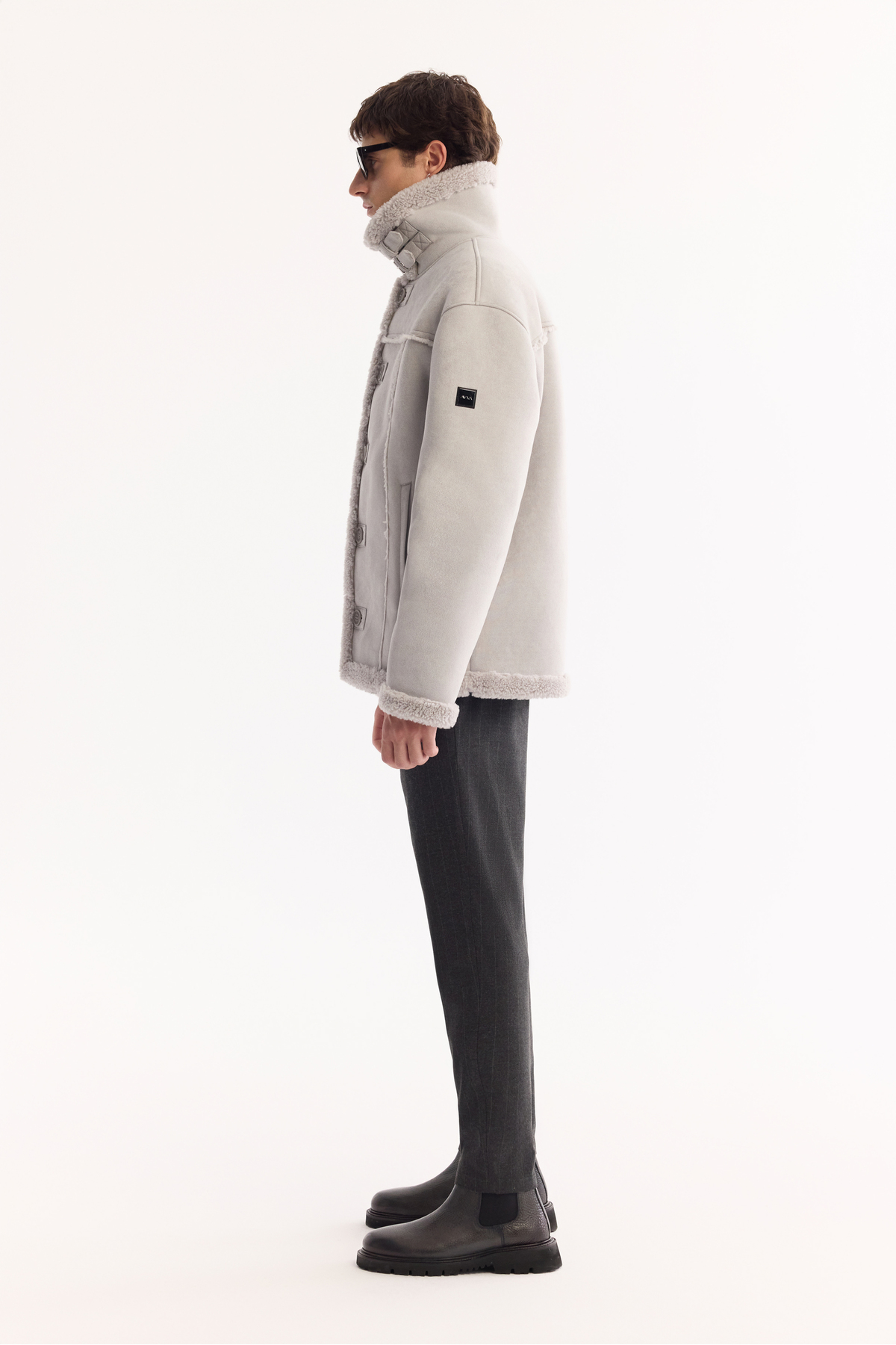 کت خز خاکستری مردانه Napa Comfort Fit A52Y6055 — خاکستری — تصویر 4 از 9