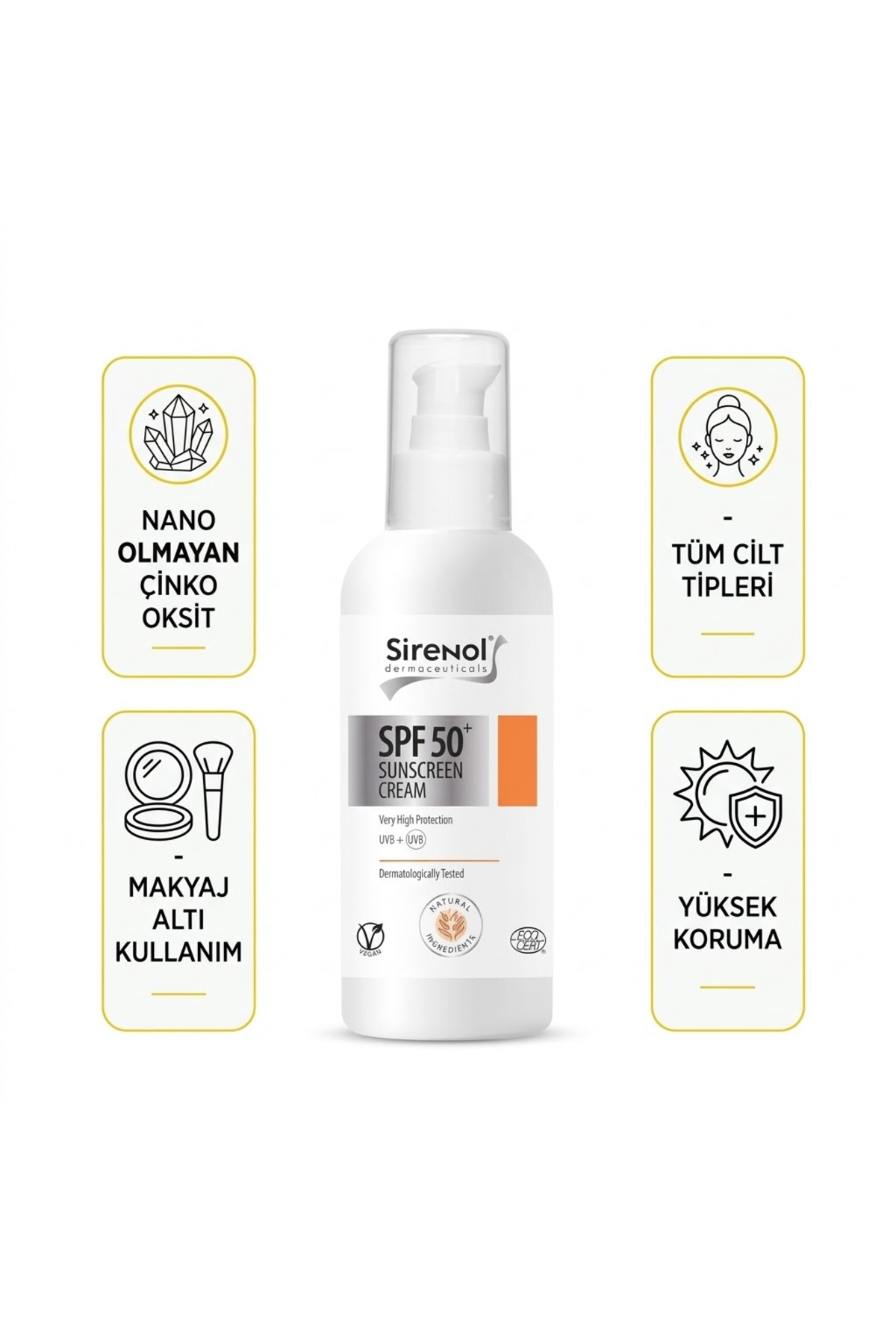 Leke Karşıtı, Aydınlatıcı, Cilt Tonu Eşitleyici C Serum ve Güneş Kremi SPF50 Set — SN1150 — تصویر 2 از 3