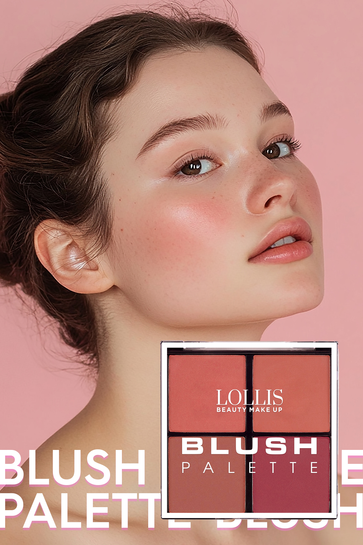 Blush Palette Allık Paleti 4 Renk Profesyonel 02 — صورتی — تصویر 4 از 4