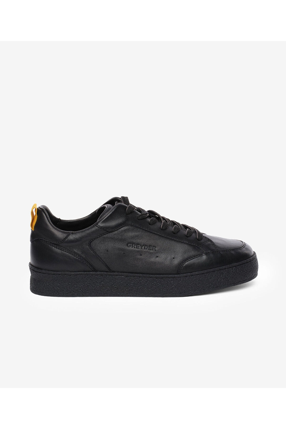 Erkek Siyah Hakiki Deri Sneaker Ayakkabı 5K1SA18520