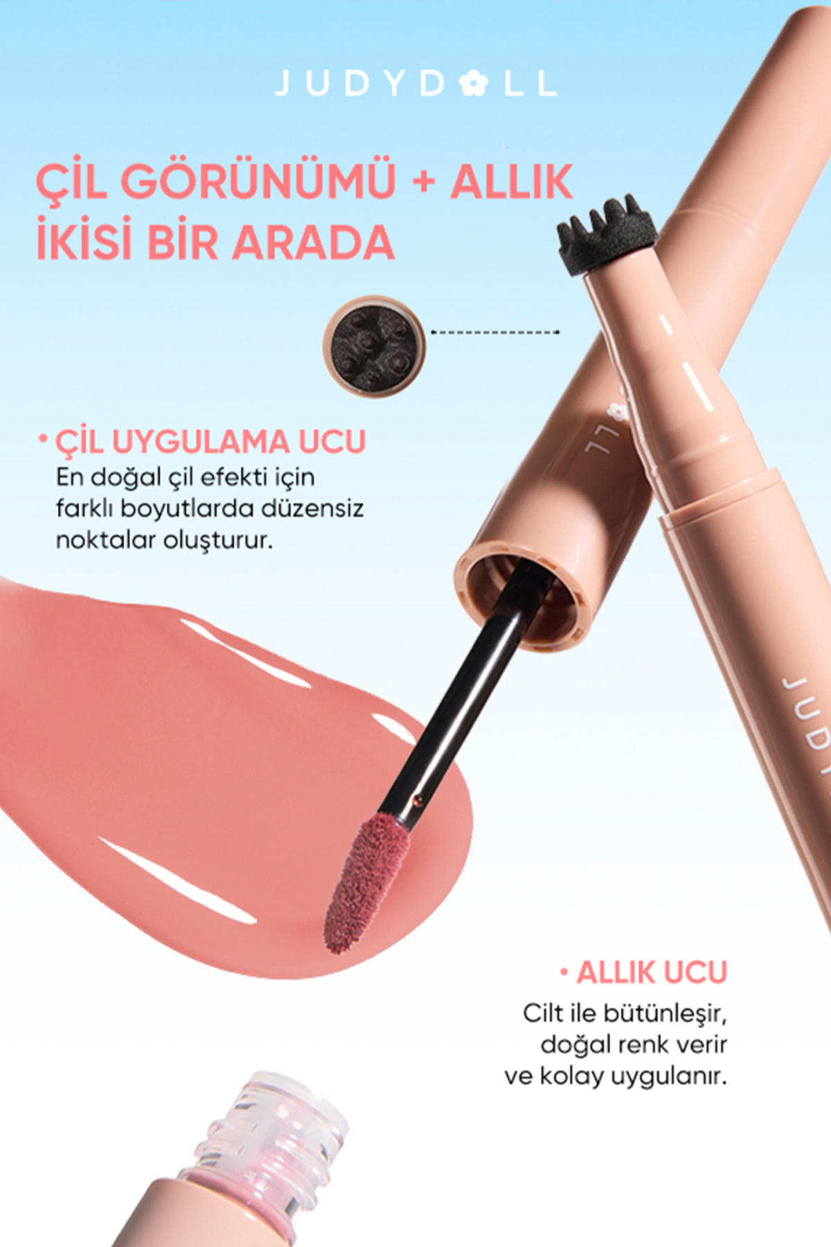 Freckle & Blush Duo 02 Sunlit Orange | مداد رژگونه و کک و مک مایع — نارنجی AU26000291 — تصویر 5 از 8