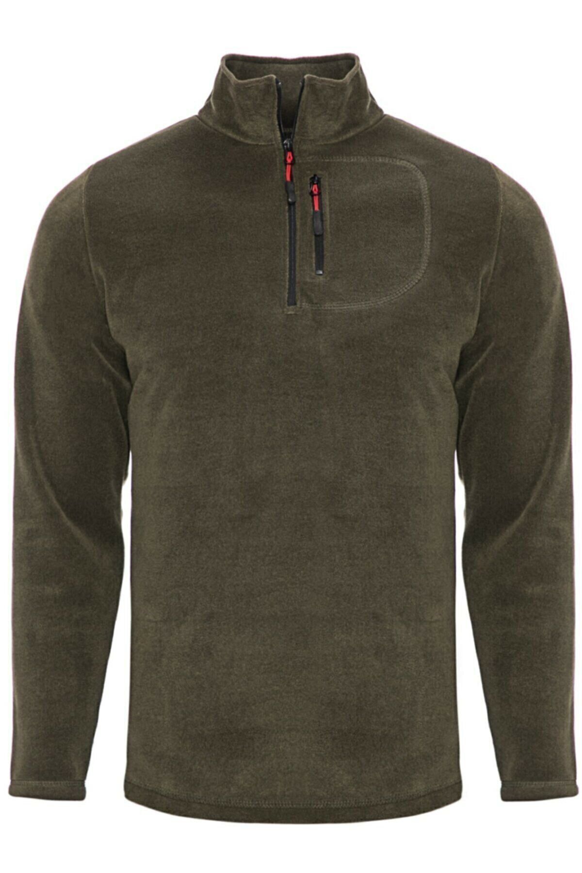 Erkek Polar Yarım Fermuarlı Polar Tactical Polar — خاکی POLAR-GNS2 — تصویر 2 از 7