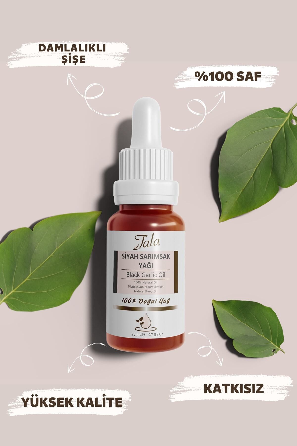 Siyah Sarımsak Yağı %100 Saf ve Doğal Soğuk Sıkım 20 Ml — siyah sarımsak — تصویر 3 از 7