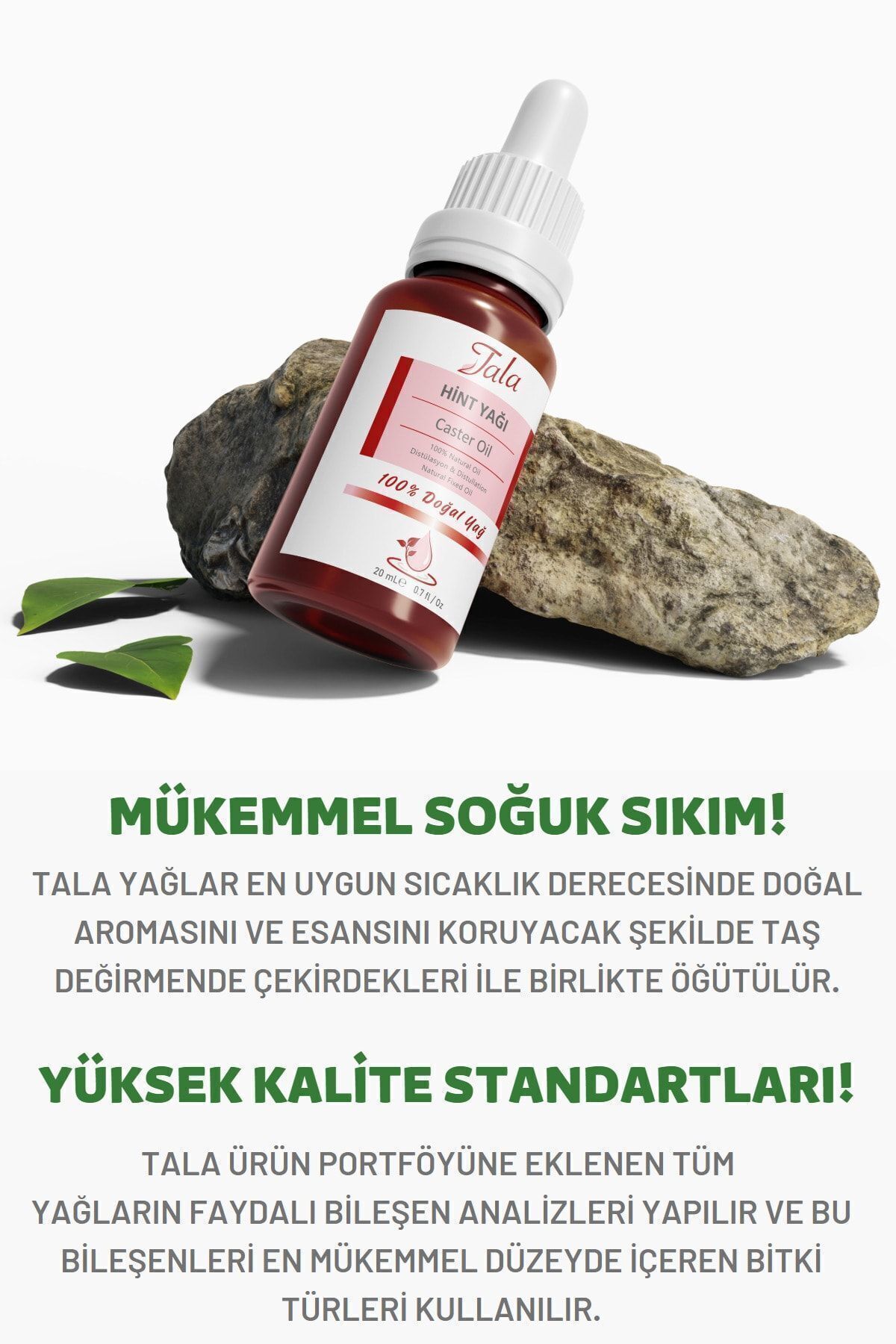 Hint Yağı Castor Oil %100 Saf ve Doğal Soğuk Sıkım 20 Ml — hint — تصویر 6 از 9