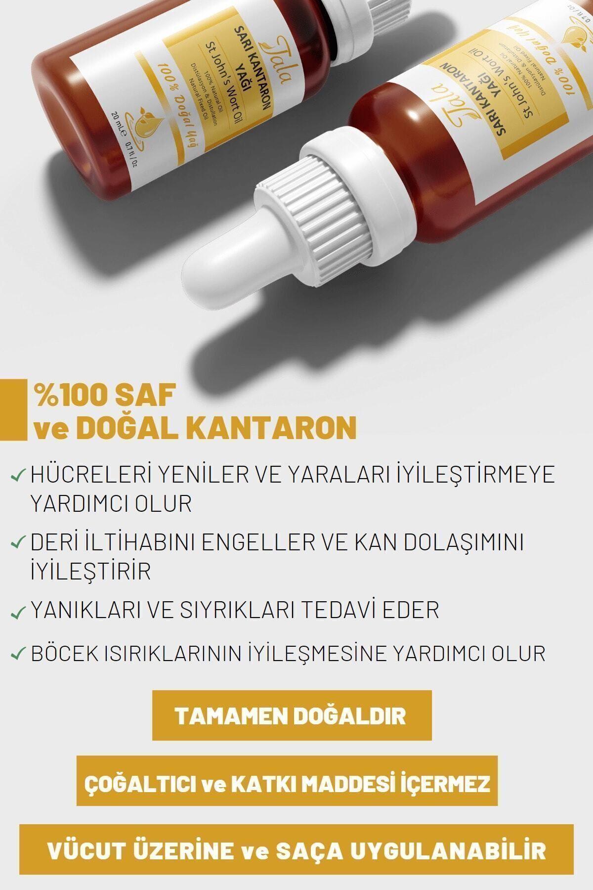 Sarı Kantaron Yağı %100 Saf Ve Doğal Soğuk Sıkım 20 Ml — sarı kantaron — تصویر 8 از 8