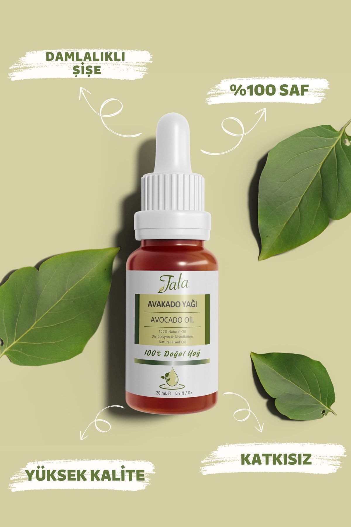 Avokado Yağı %100 Saf Ve Doğal Soğuk Sıkım 20 Ml — avakado — تصویر 3 از 7