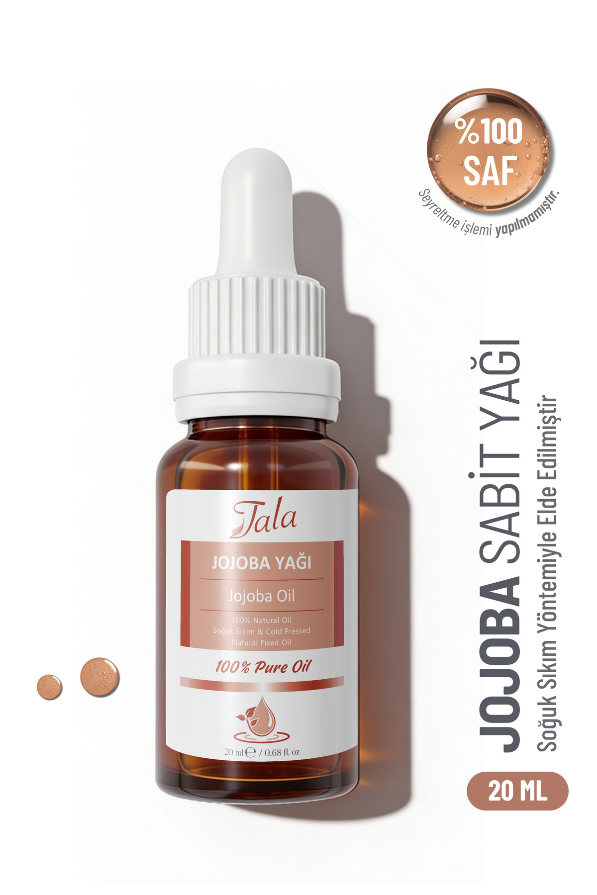 Jojoba Yağı %100 Saf Ve Doğal Soğuk Sıkım 20 Ml — jojoba