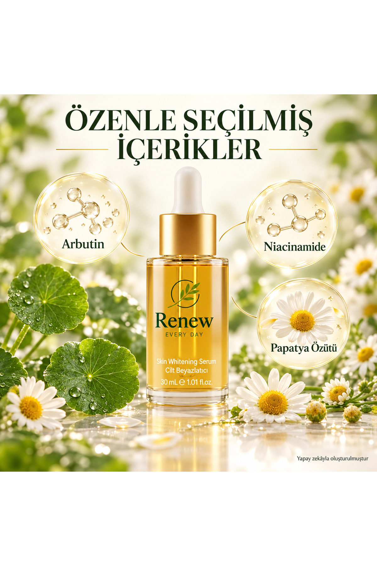 Niacinamide B3 Vitamin Alfa Arbetun Leke Karşıtı Serum 30ml — Alfa30 — تصویر 3 از 6