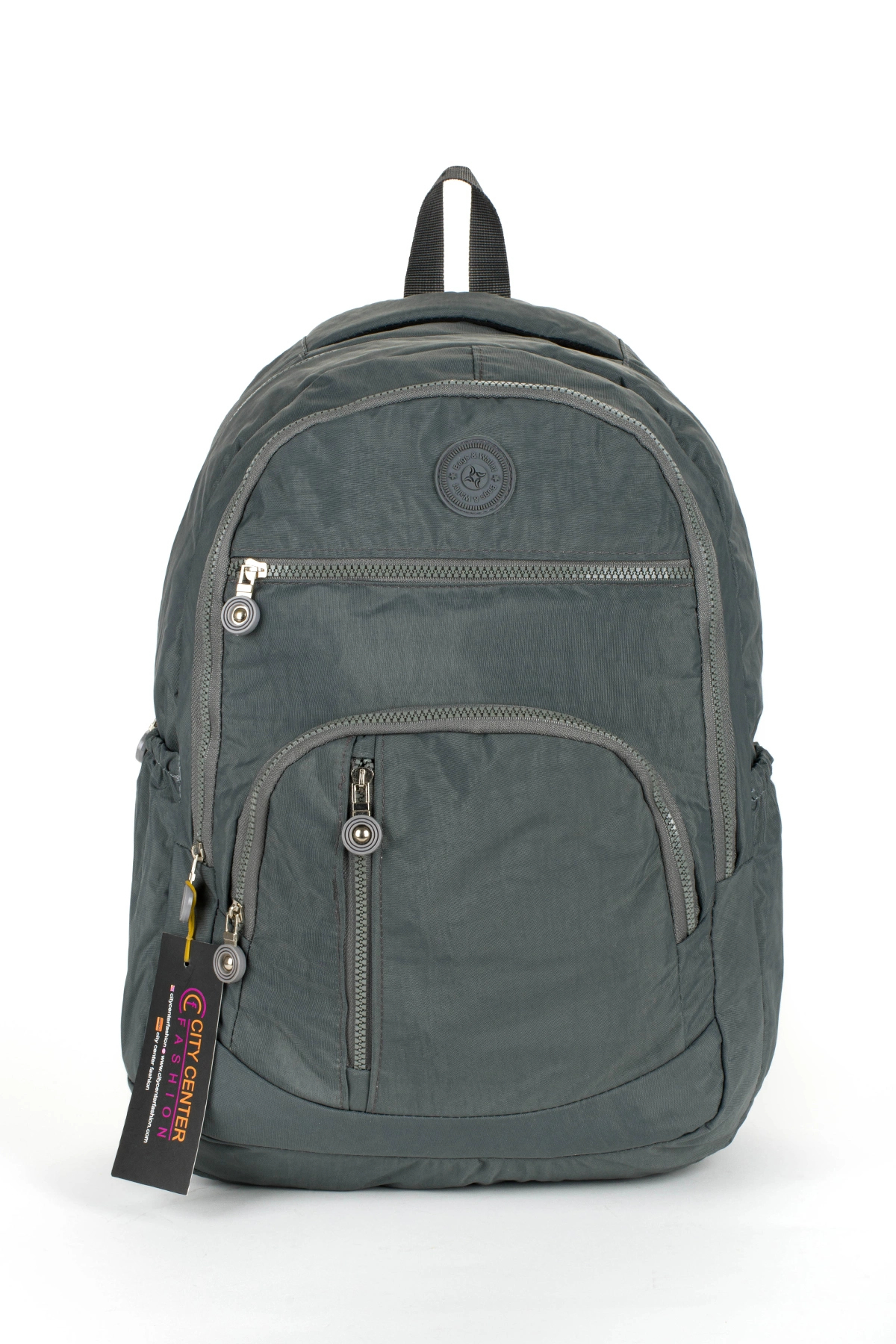 citycenterfashion Unisex Krinkıl Okul Sırt Çantası Ortaokul Lise Üniversite Su Geçirmez Kumaş Laptop Cepli cty-lbn-201 Dizüstü Bilgisayar