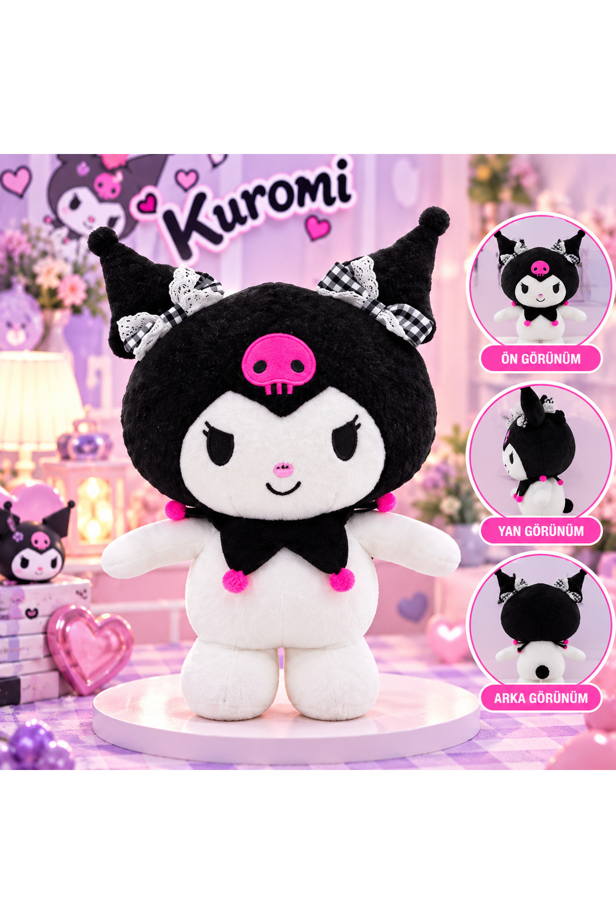 GIOCHI PREZIOSI Hello Kitty Peluş Işıltılı Kuromi 30 Cm 3+ - Fiyatı
