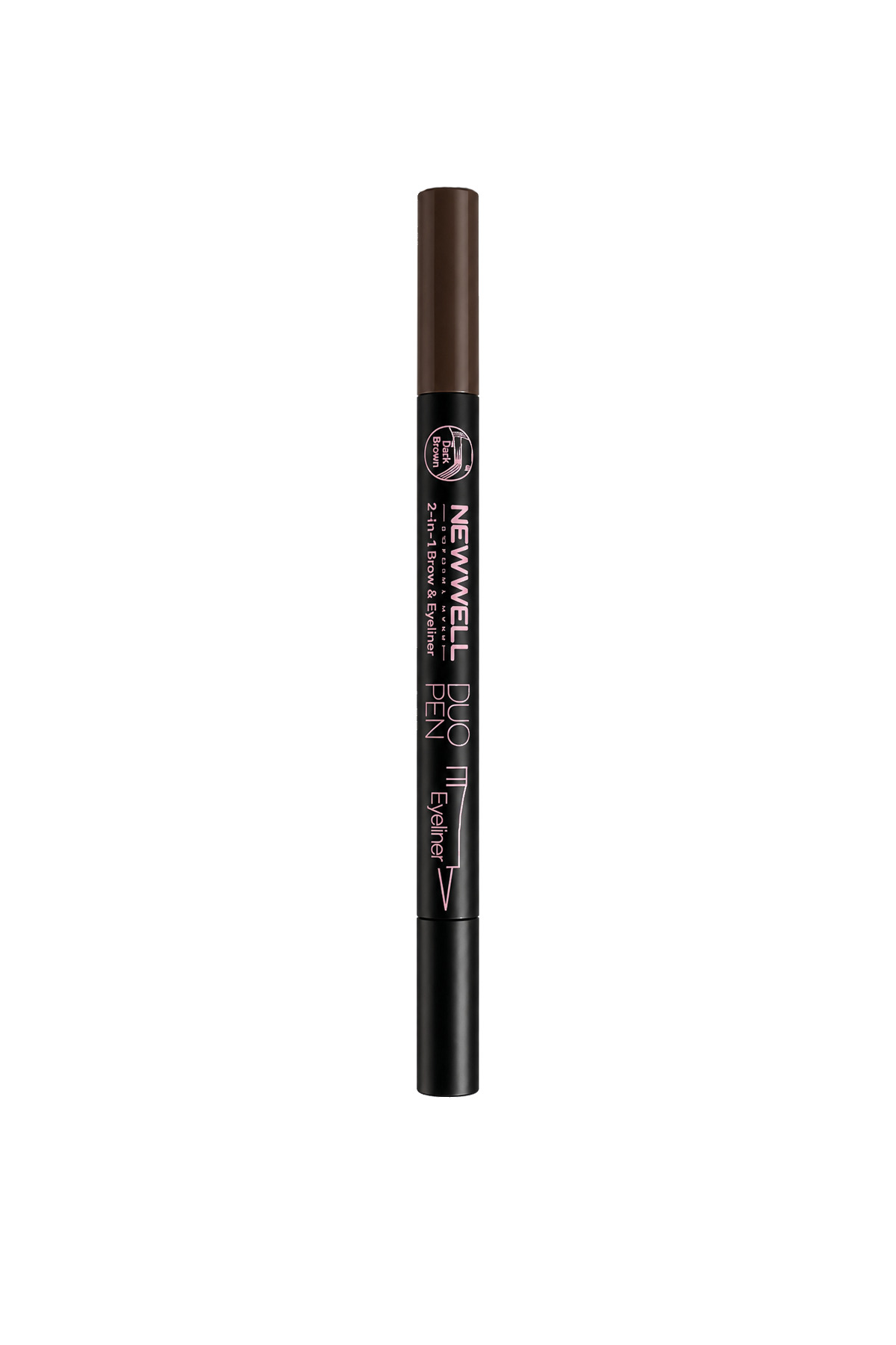 Duo Pen 2-in-1 Brow & Eyeliner Dark Brown 02 2 ml — قهوه‌ای 8680923361413 — تصویر 5 از 5