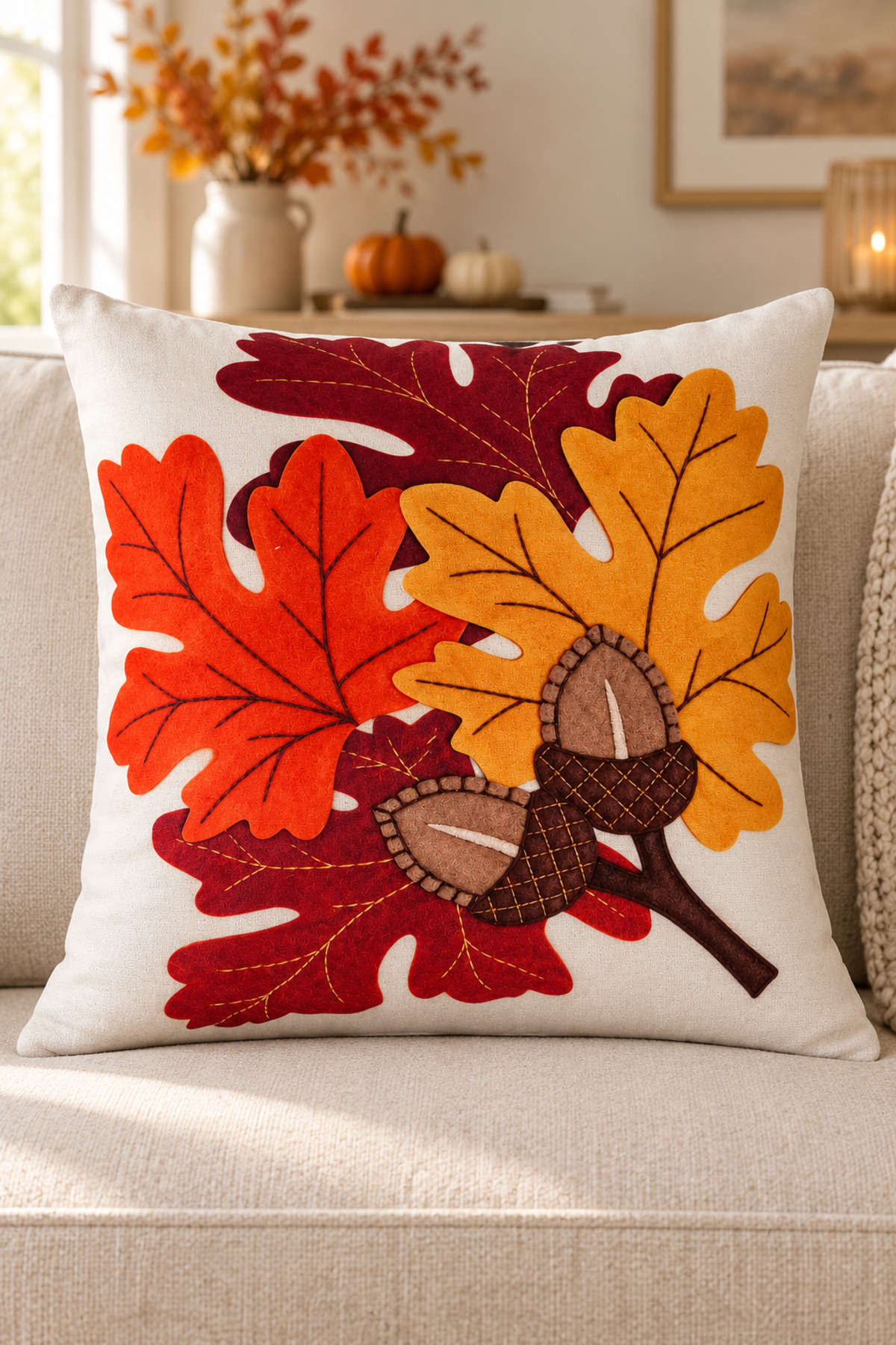 4 Adet Dijital Baskılı Kırlent Kılıfı 43x43 cm – Renkli Modern Dekoratif Yastık Kılıfı Seti