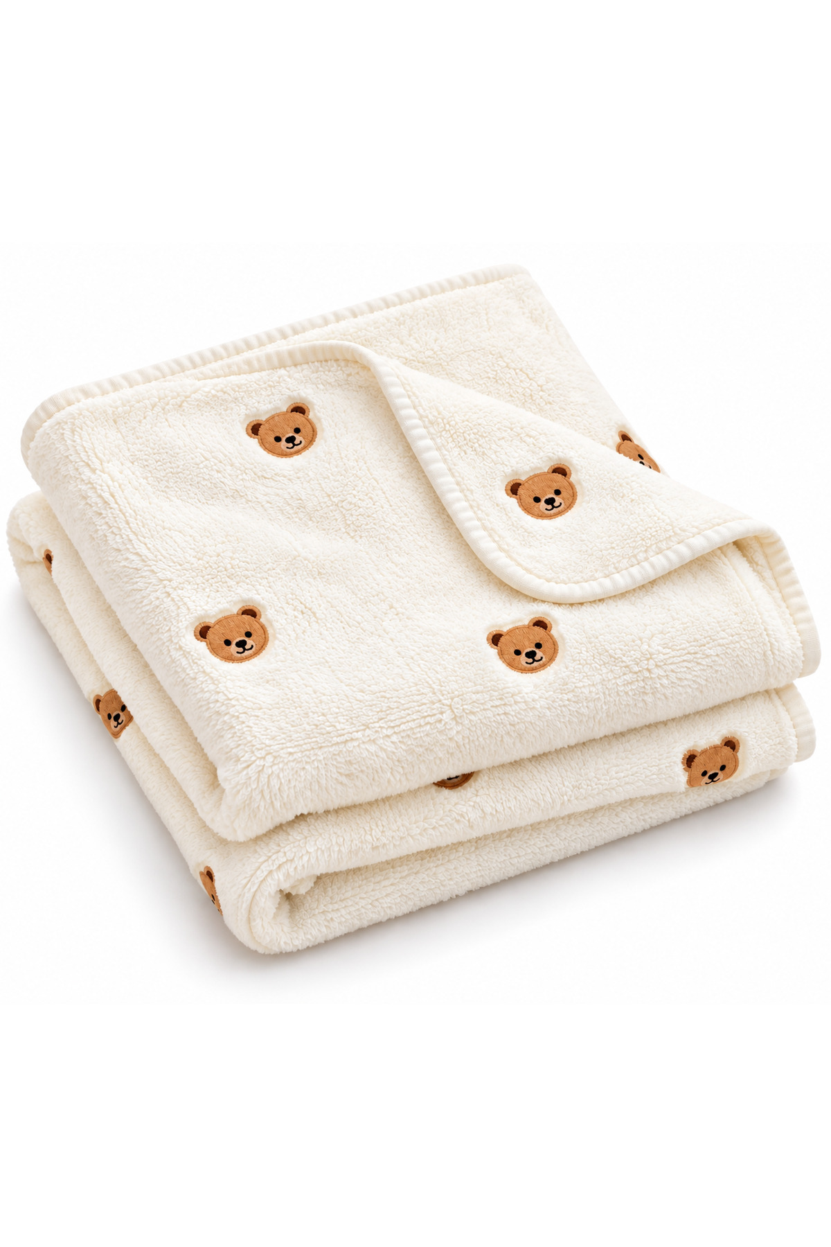 BYS BABY FASHION PAMUKLU 90*100 WELSOFT AYICIKLI KIZ - ERKEK BEBEK BATTANİYE