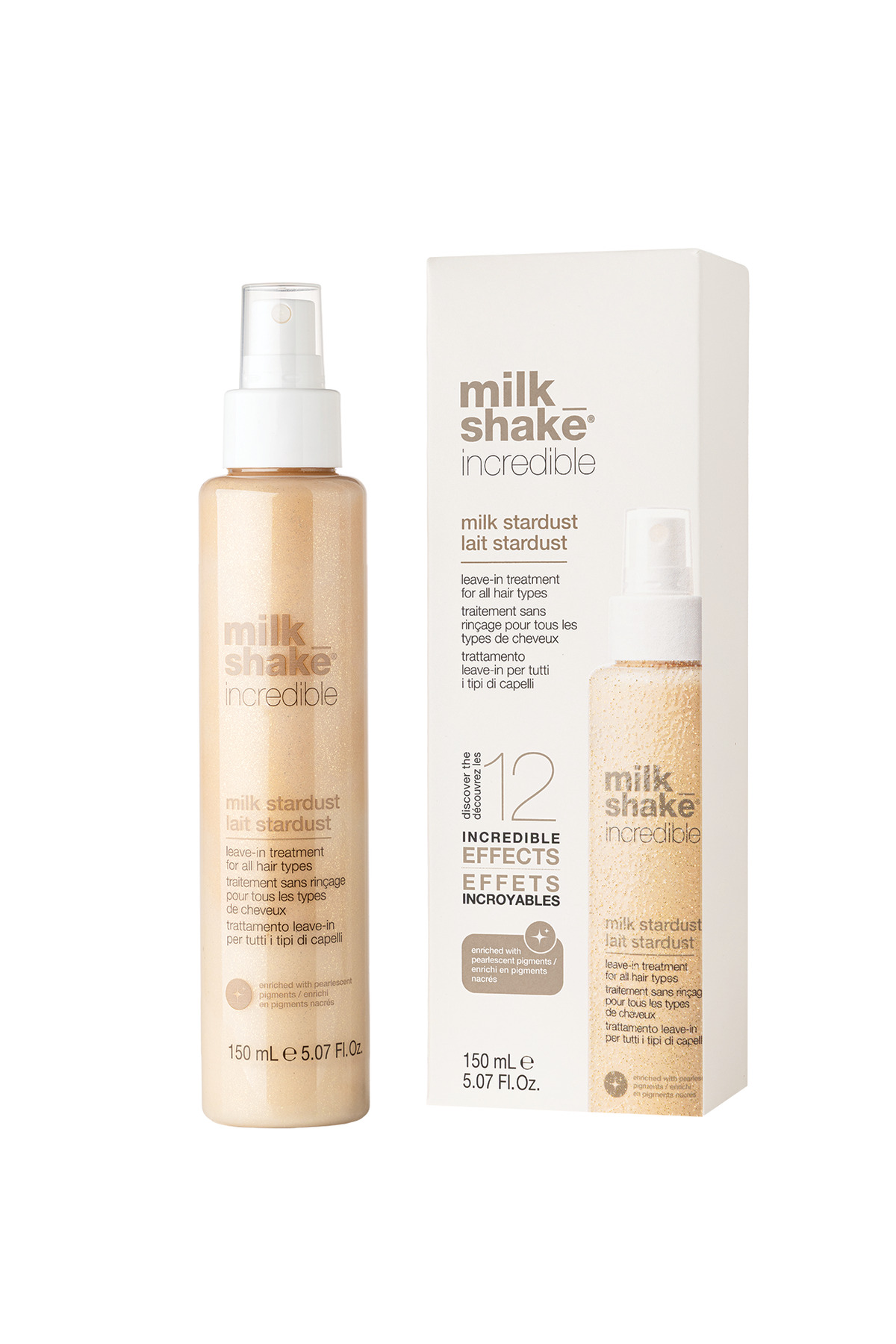 milk_shake لوسیون درمانی تقویت کننده و براق کننده مو با پایه میلک اینکردیبل استارداست ۱۵۰ میلی لیتر — ZON-CIMS020 — تصویر 4 از 4