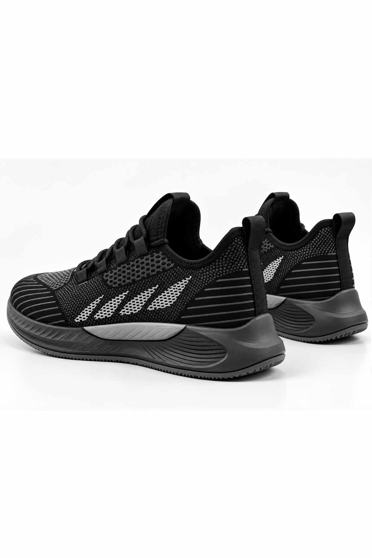 Siyah Erkek/Kadın Spor Ayakkabı Sneakers Su Kaydırıcı Doku Konforlu Günlük Yürüş Koşu Modeli — مشکی VY-WIPPERQ-RS — تصویر 4 از 8