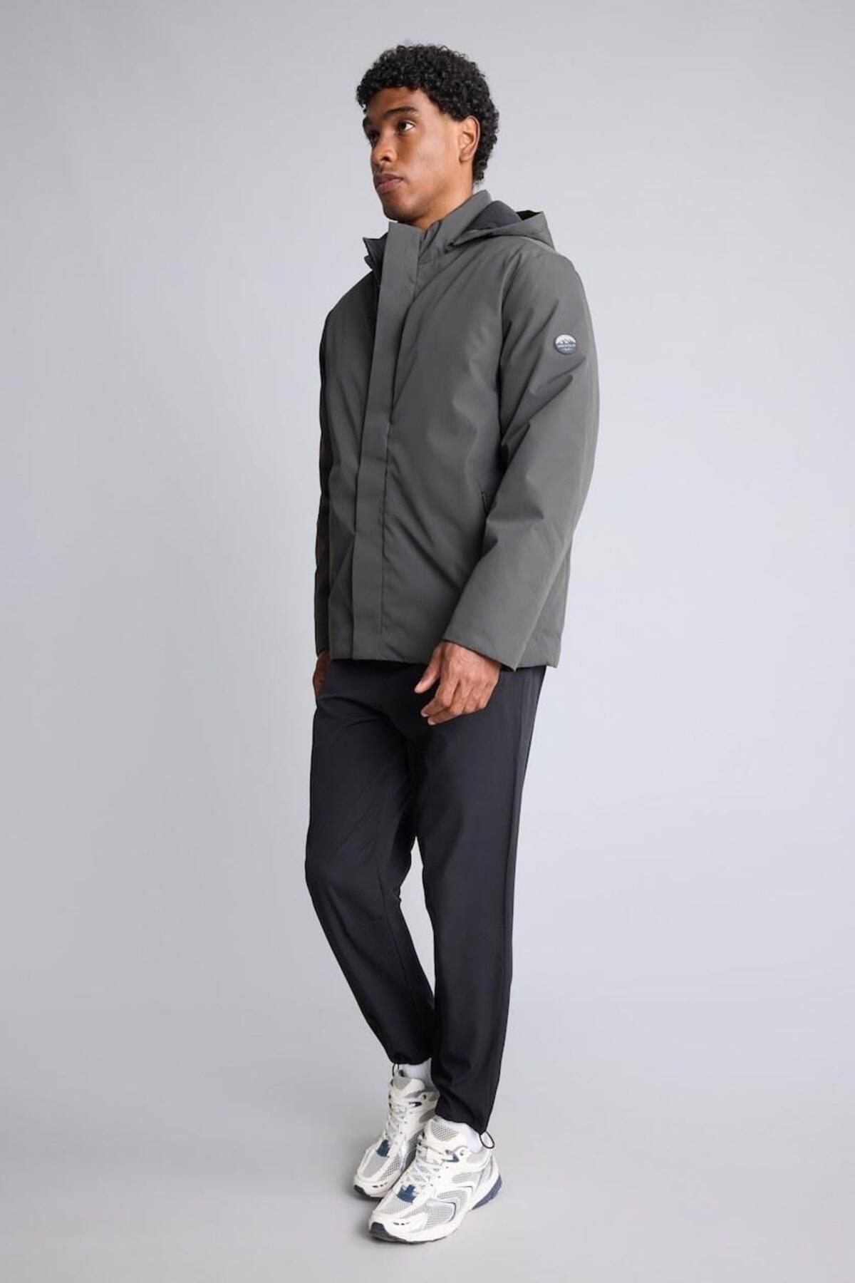 Slim Fit Kapusonlu Mont (26 WN) — طلایی H1897AX — تصویر 2 از 5