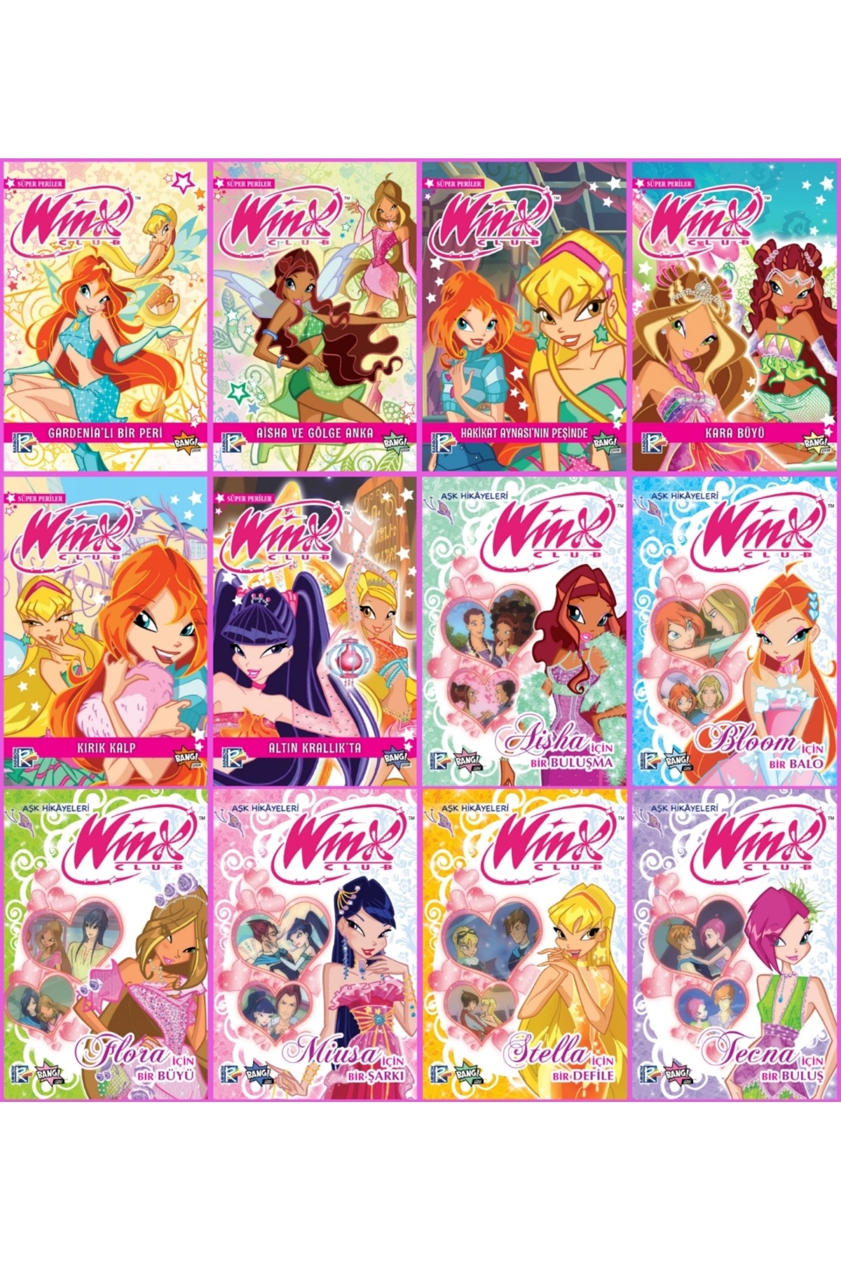 Komik Şeyler Winx Club Süper Periler - Aşk Hikayeleri 12 Kitap