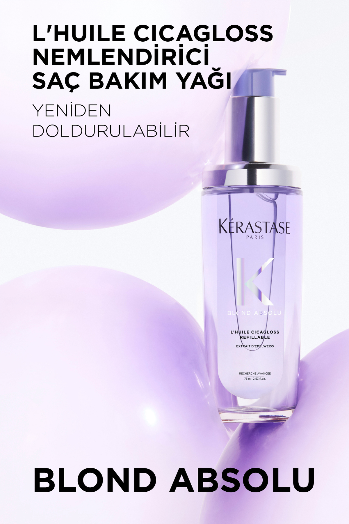 Blond Absolu L'huile Cicagloss Sarı Saçlar Için Saç Bakım Yağı 75 ml — CYT1125445 — تصویر 2 از 8