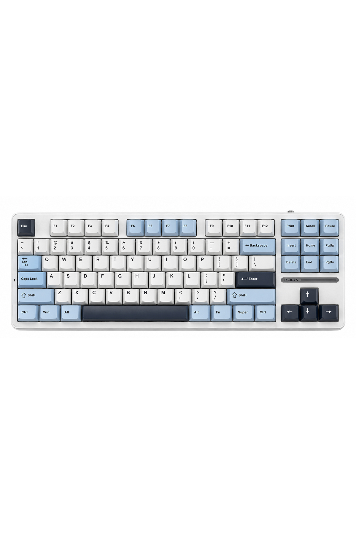 Aula F87 PRO Mekanik RGB TKL GrayWood V3 Switch Kablosuz Makrolu