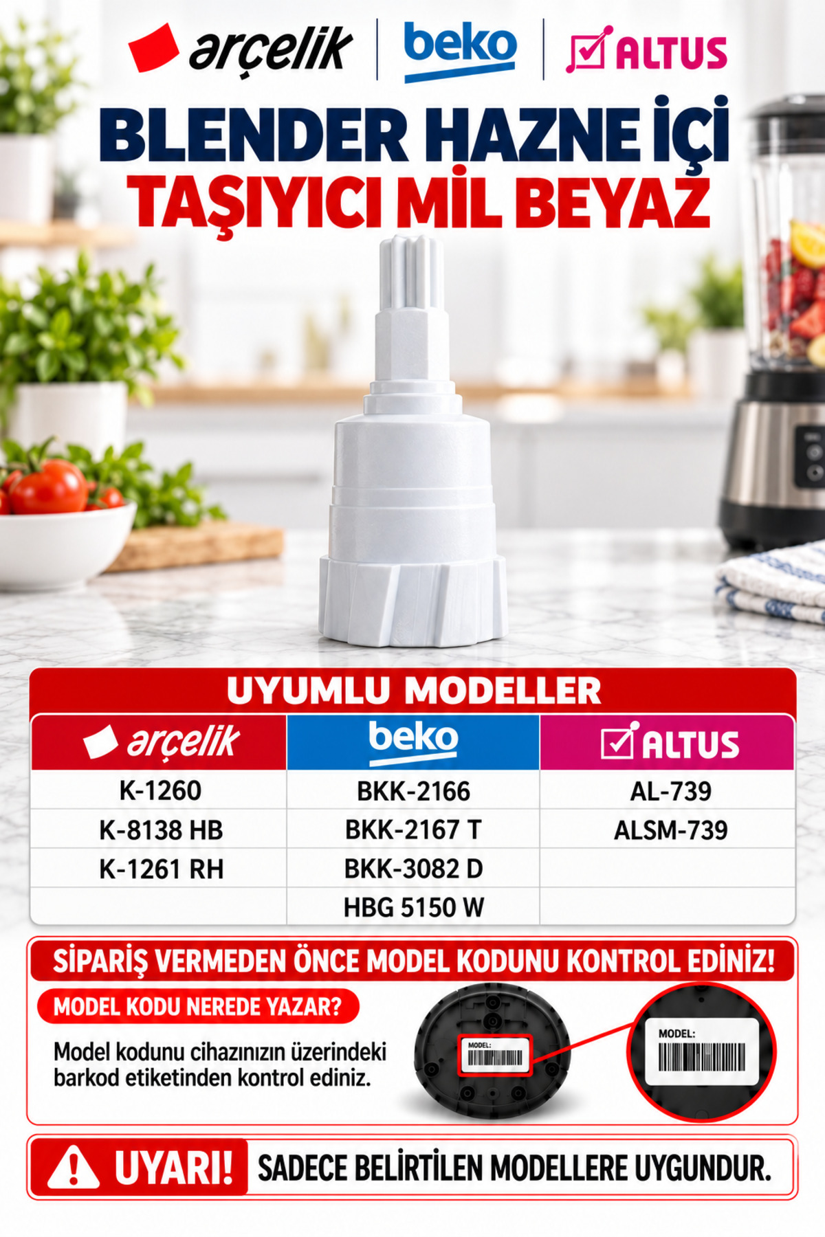 bunbunmiko3様 追加お手続きページ Beko Bkk 2156 Max Blender Hazne Içi Taşıyıcı Mil Beyaz - Fiyatı
