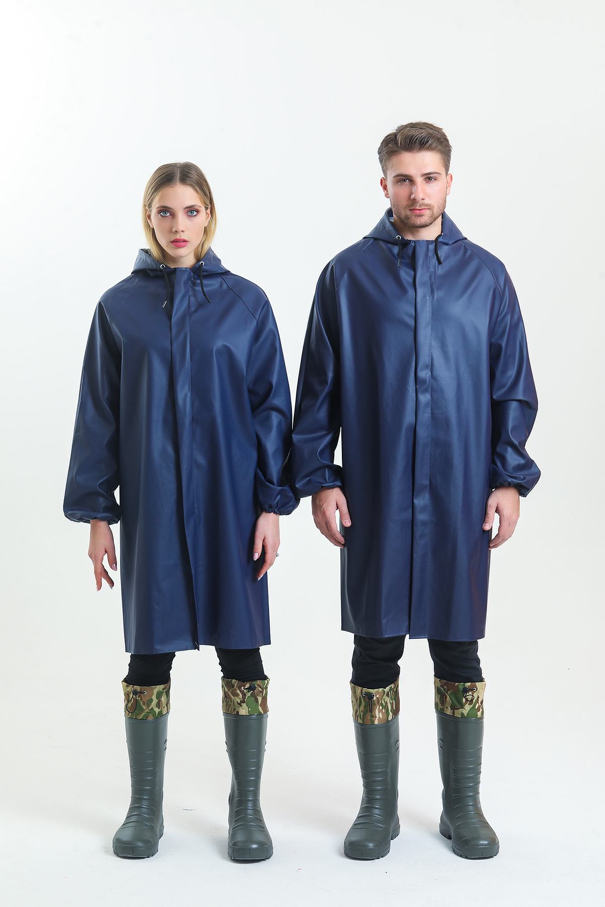 Yağmurluk Unisex Su Geçirmez Günlük & Profesyonel Kullanım — سرمه‌ای Y-7600 — تصویر 4 از 7