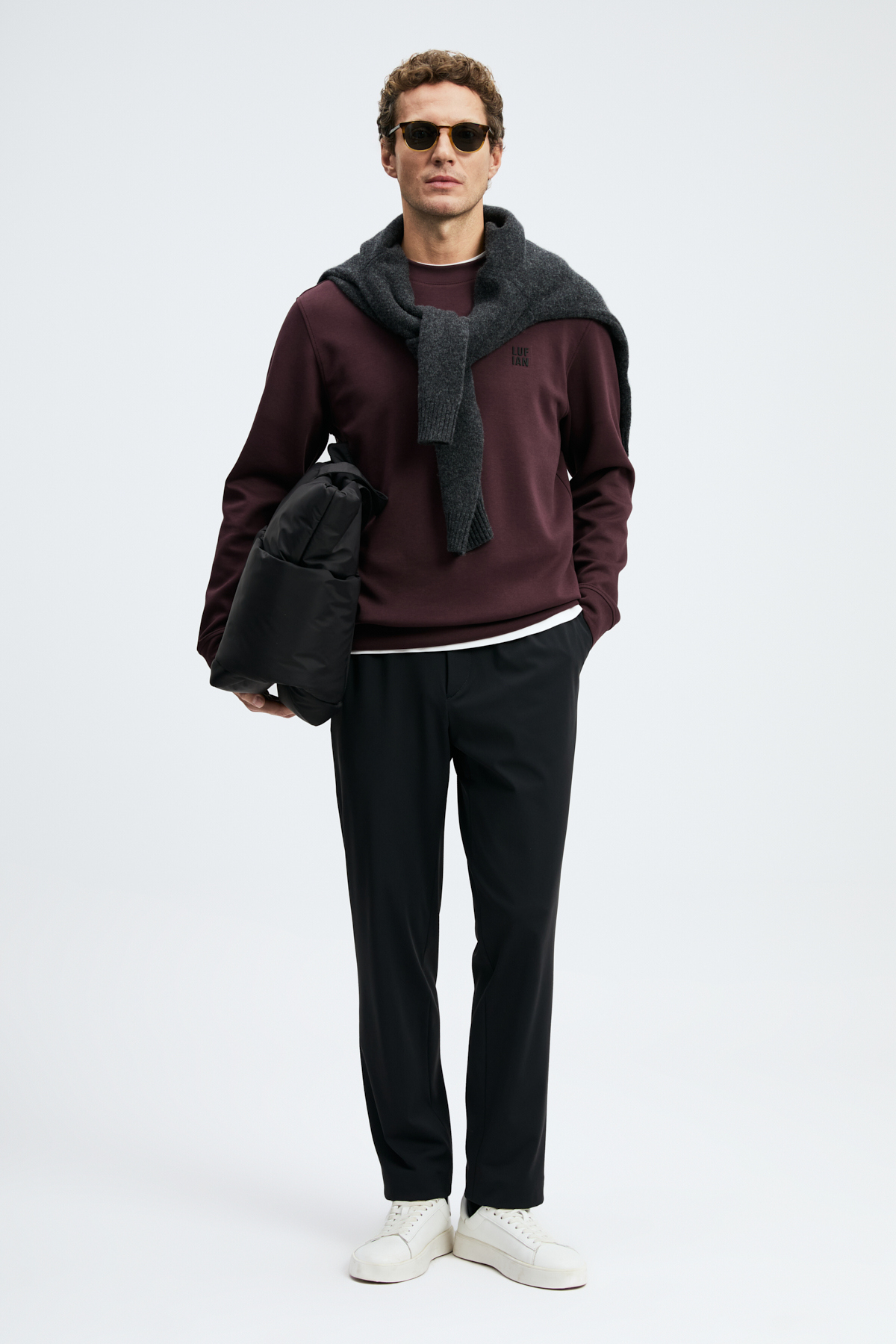Grand Erkek Sweatshirt Mor — بنفش 112030192 — تصویر 3 از 6