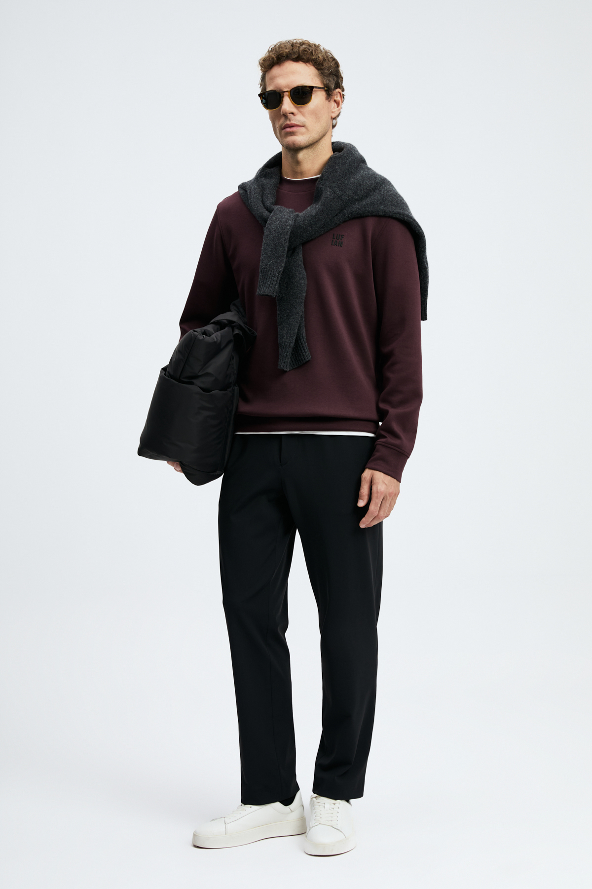 Grand Erkek Sweatshirt Mor — بنفش 112030192 — تصویر 5 از 6