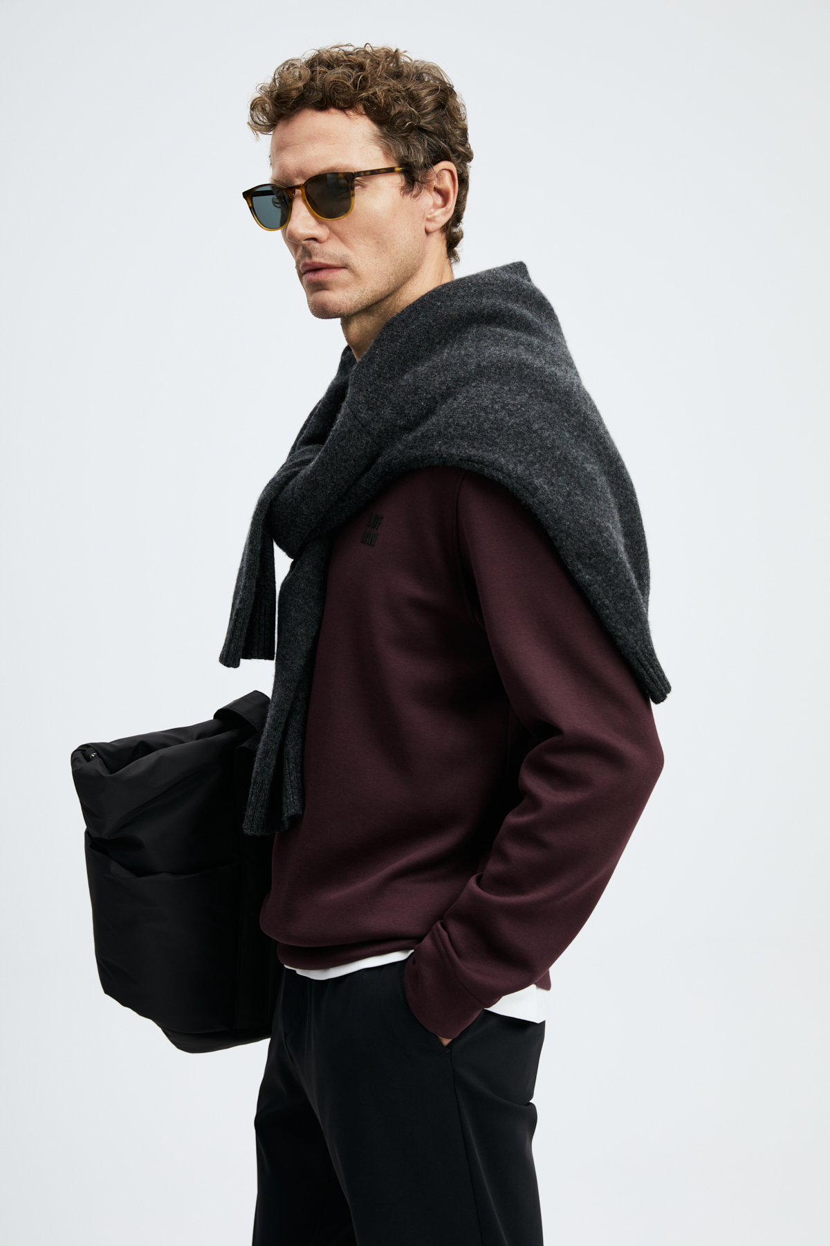 Grand Erkek Sweatshirt Mor — بنفش 112030192 — تصویر 4 از 6