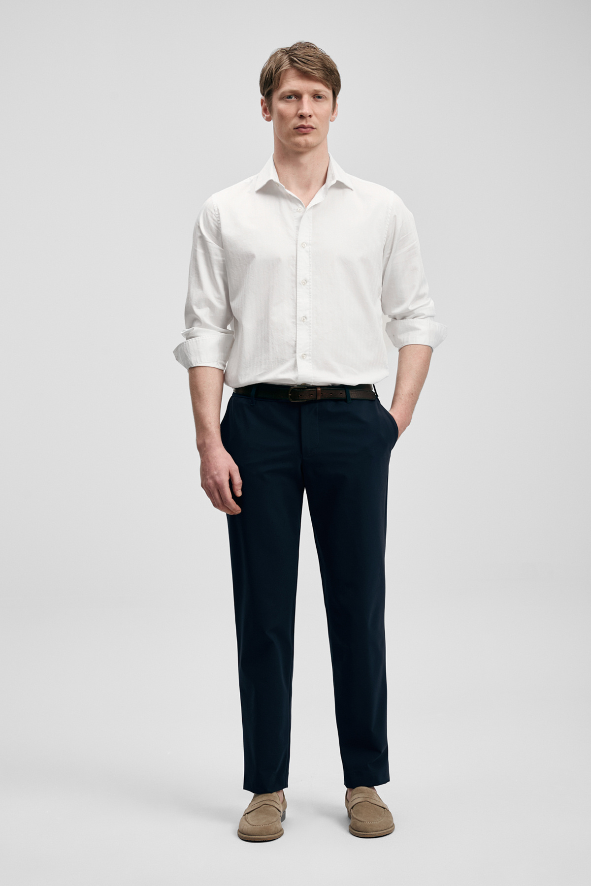 Remy Smart Erkek Chino Pantolon Slim Fit Lacivert — سرمه‌ای 111190369 — تصویر 4 از 6