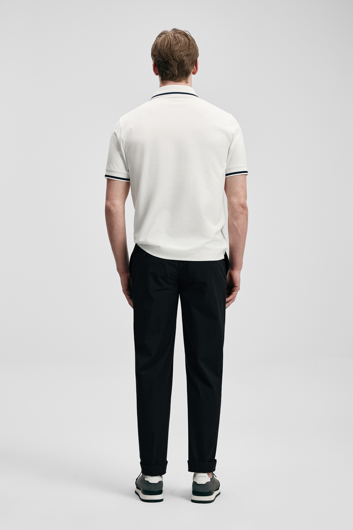 شلوار چینی مردانه هوشمند Daxon Slim Fit مشکی — مشکی 111190359 — تصویر 5 از 5