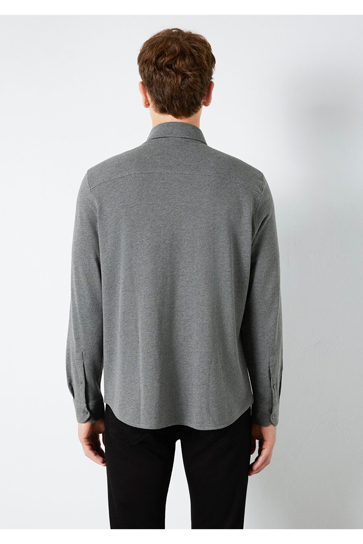 Erkek Non Denim Uk Uzun Kol Gömlek M0211863-80024 — رنگارنگ — تصویر 5 از 8