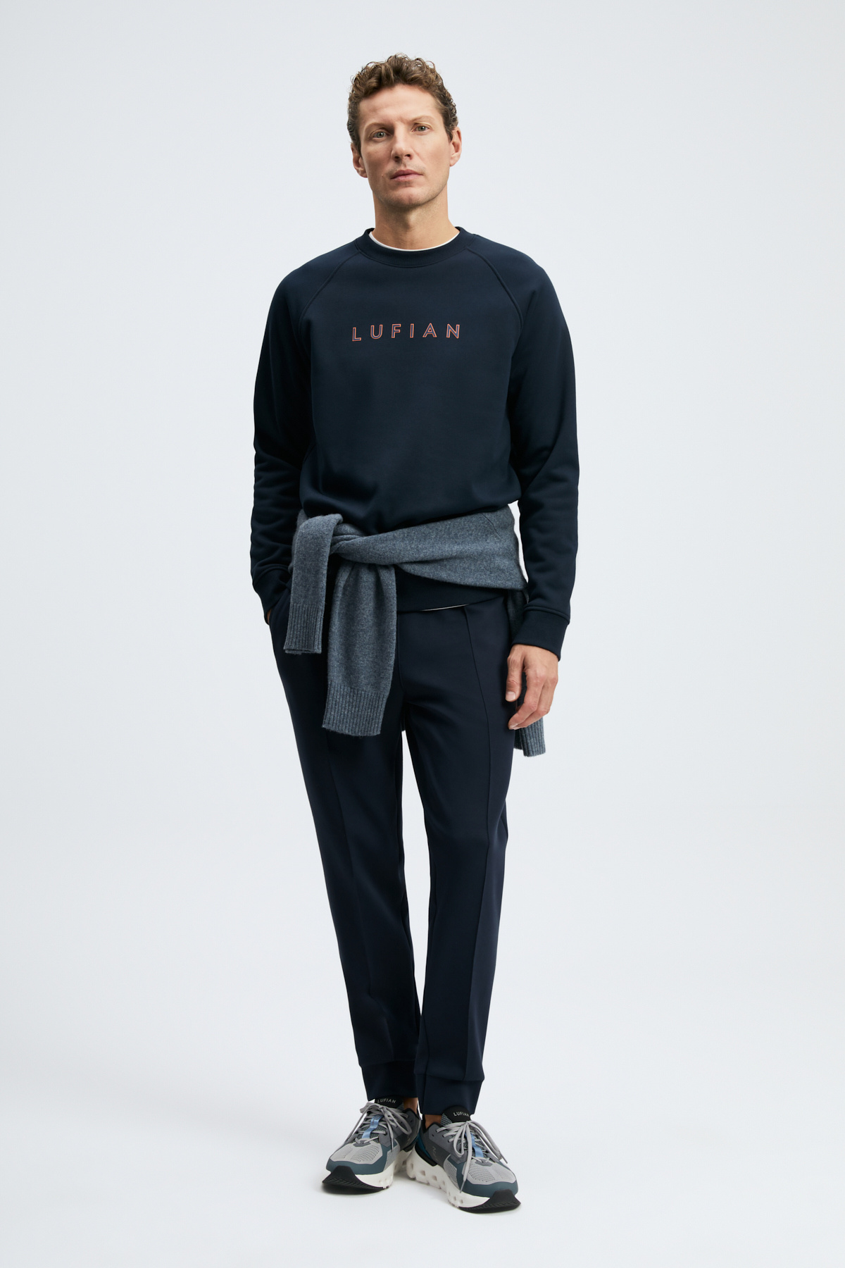 Lufian Bren Erkek Sweatshirt Lacivert — سرمه‌ای 112030219