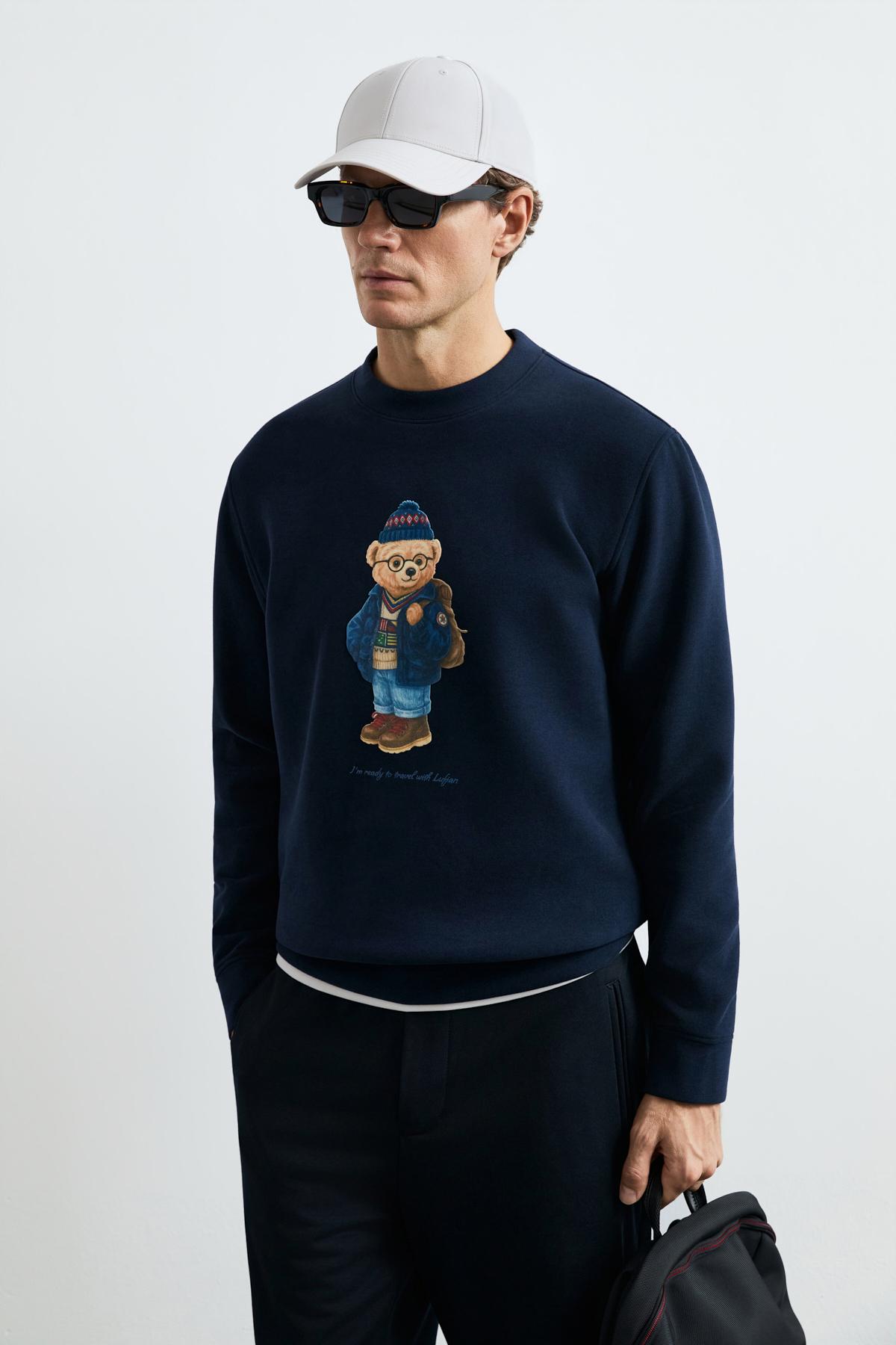 Mıles Erkek Sweatshirt Lacivert — سرمه‌ای 112030201 — تصویر 5 از 6