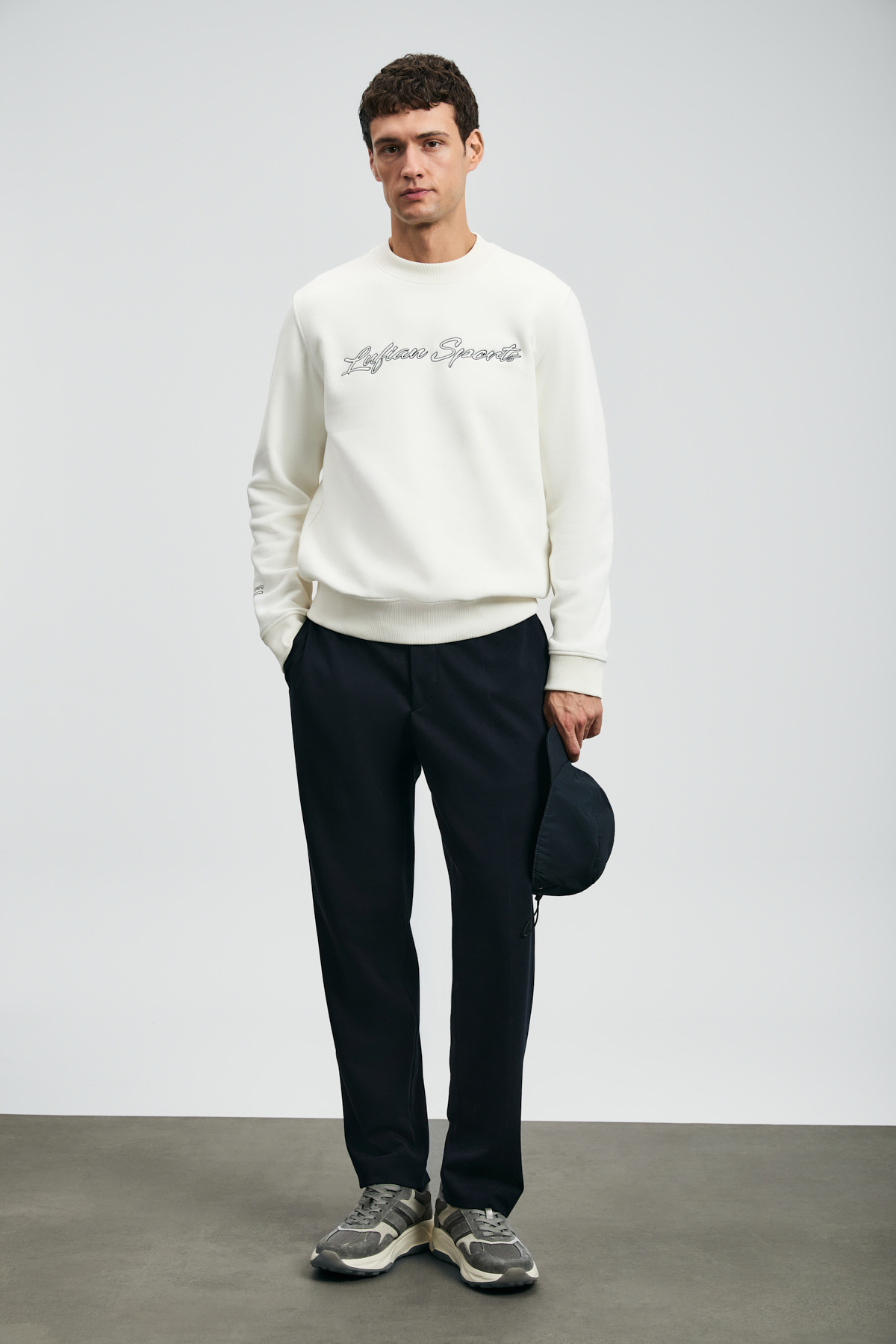 Loved Erkek Sweatshirt Kırık Beyaz — سفید 112030170 — تصویر 4 از 6