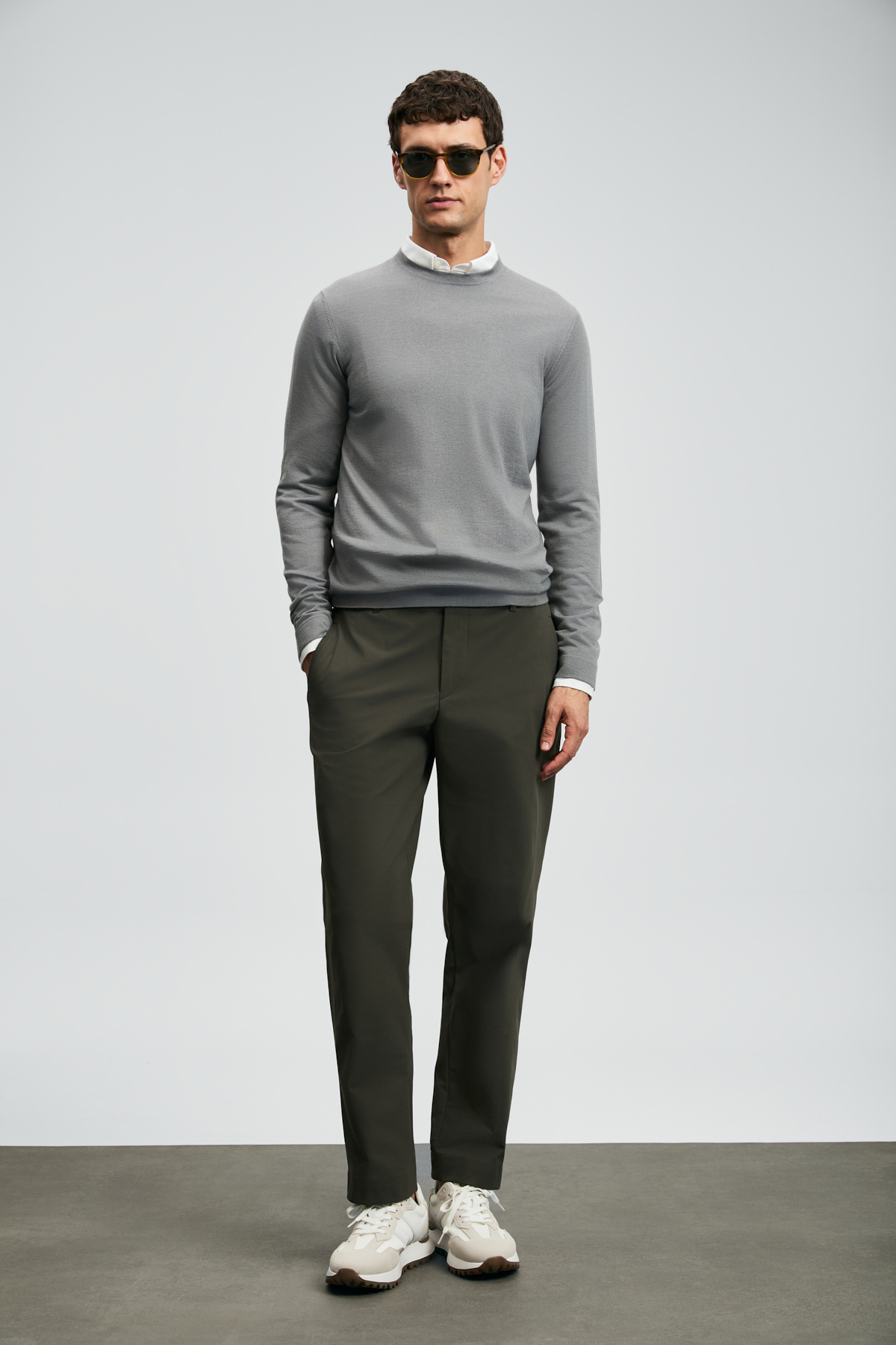 Daren Smart Erkek Chino Pantolon Slim Fit Haki — خاکی KCMN-AST10094 — تصویر 4 از 5