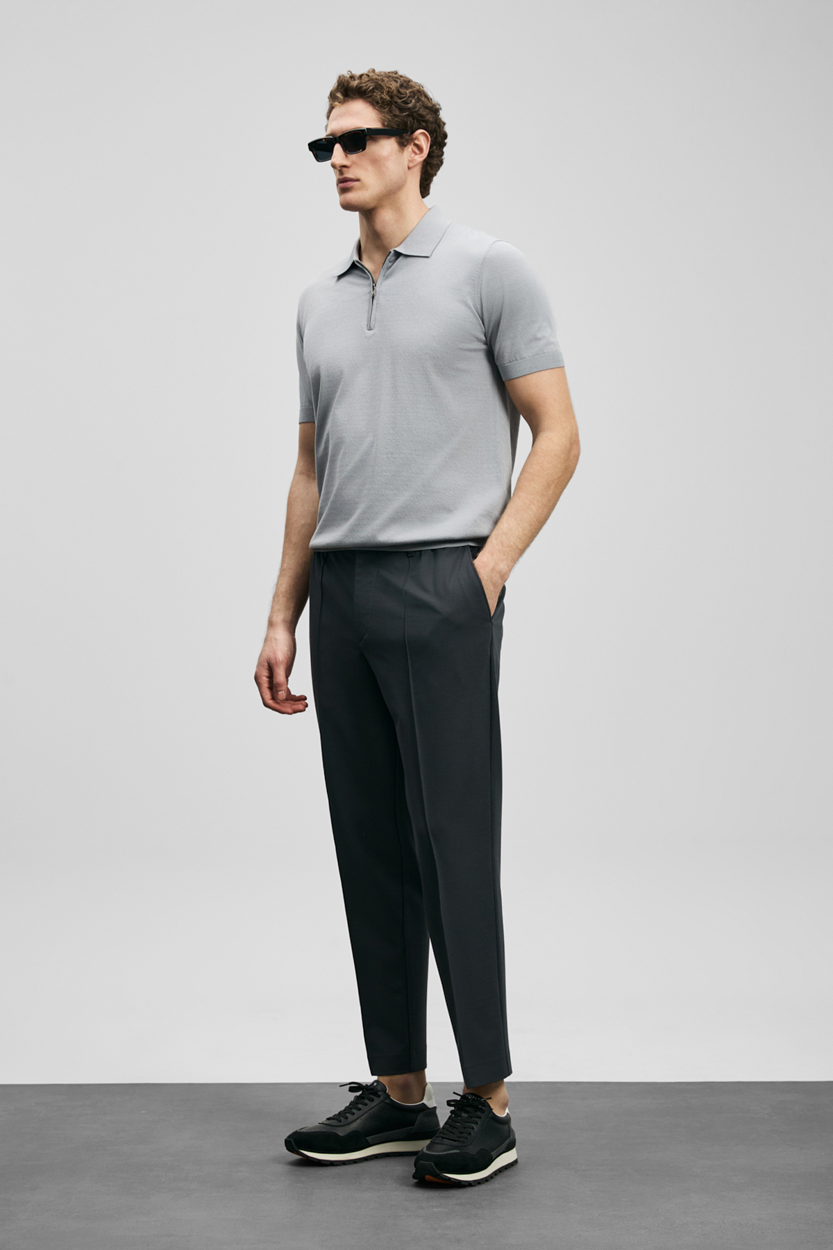 Simon Jogger Trousers Slim Fit Anthracite — خاکستری 111190356 — تصویر 3 از 5