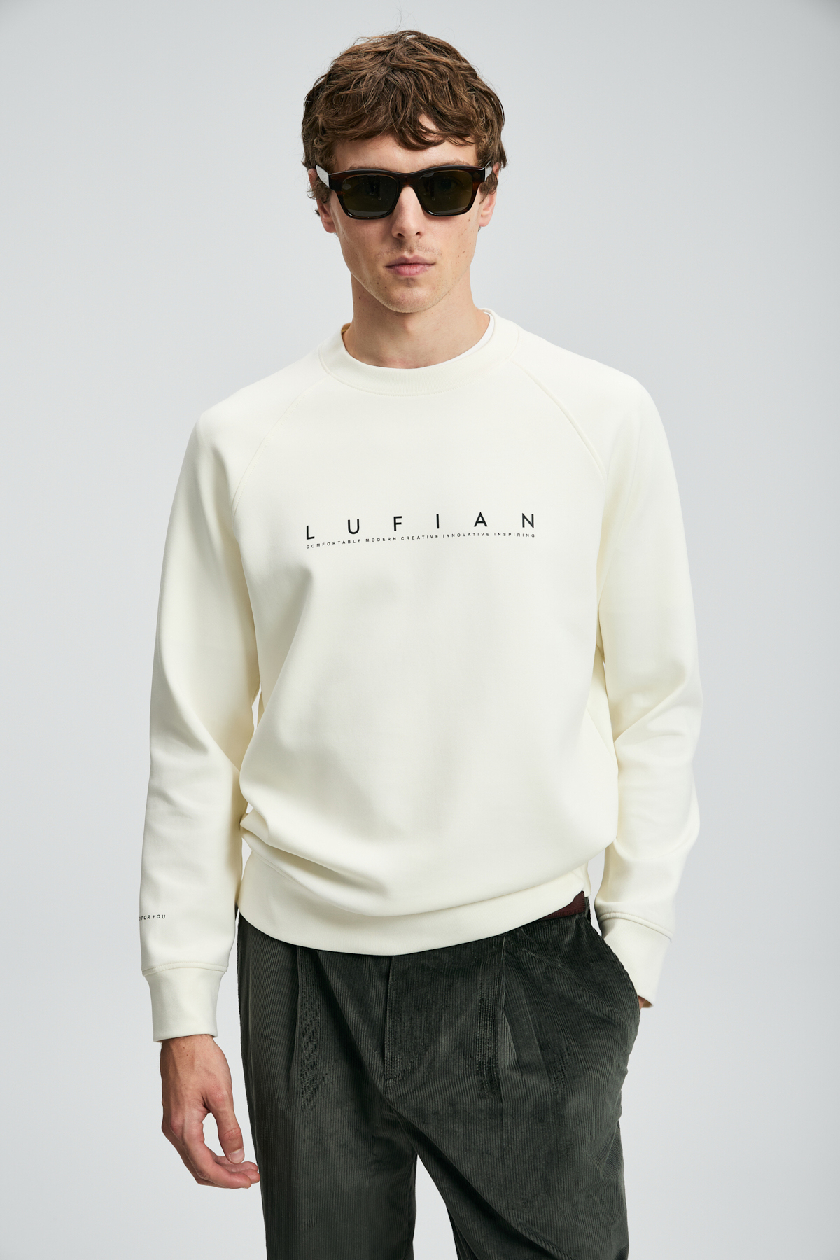 Cooper Erkek Sweatshirt Kırık Beyaz — سفید 112030177 — تصویر 4 از 6
