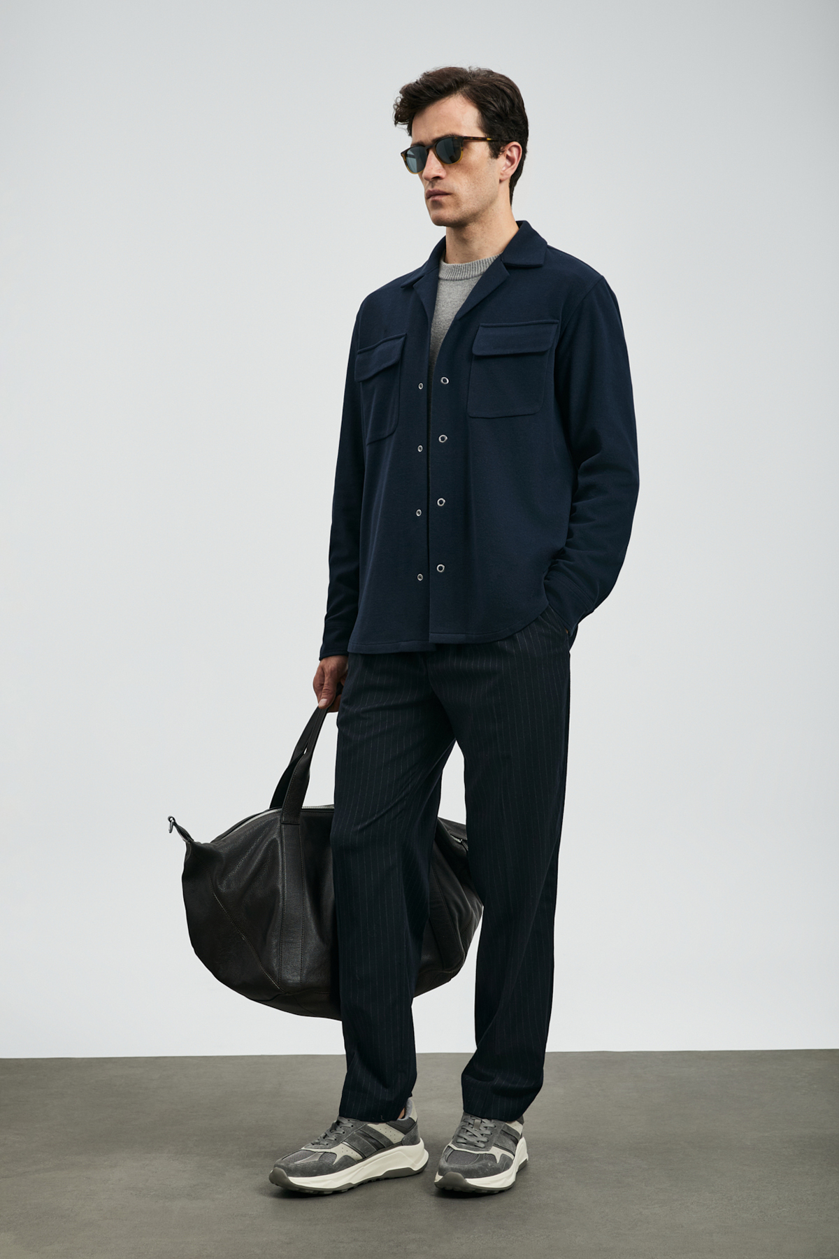Ronald Smart Erkek Chino Pantolon Comfort Fit Lacivert — سرمه‌ای 112190333 — تصویر 4 از 6