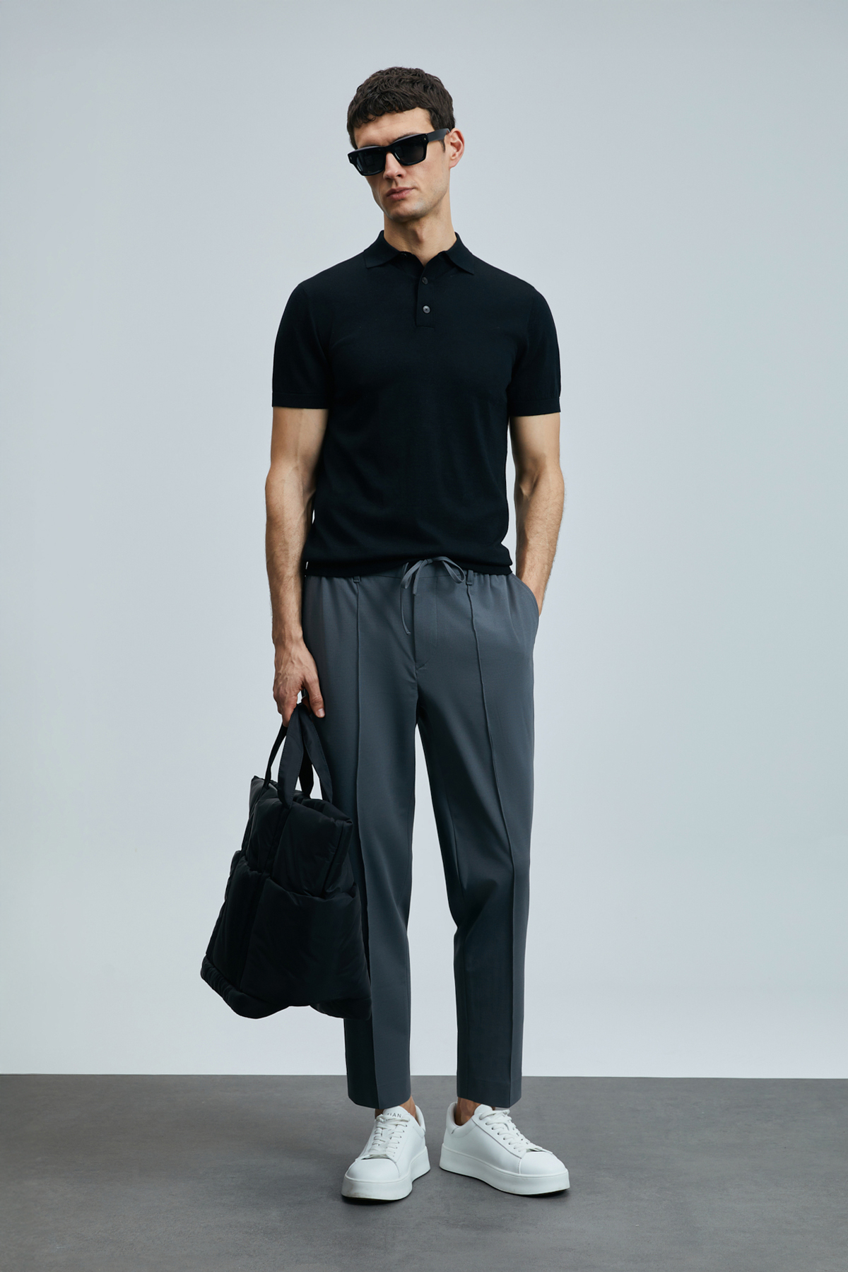 Sımon Smart Erkek Chino Pantolon Slim Fit Antrasit — رنگارنگ 111190337 — تصویر 4 از 6