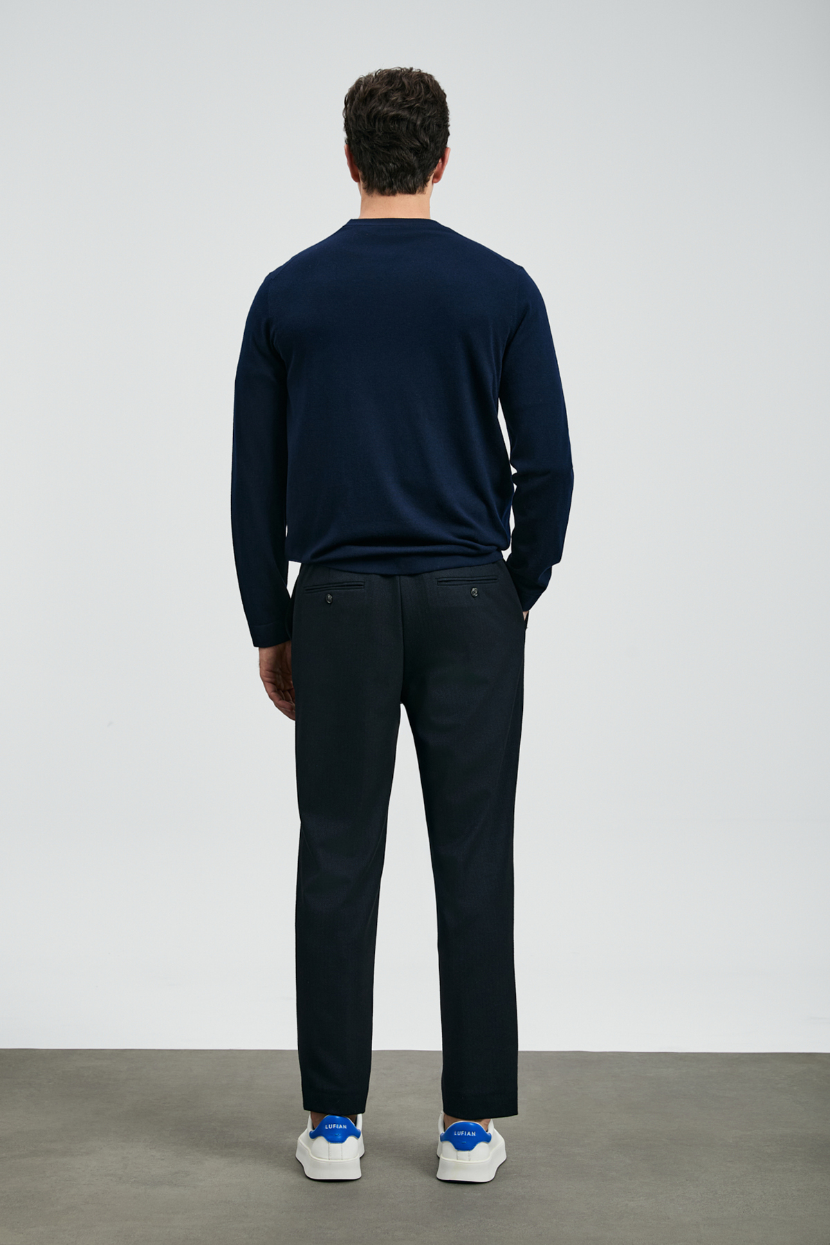 شلوار چینی مردانه هوشمند Maxima Slim Fit آبی سرمه‌ای 112190331 — تصویر 6 از 6